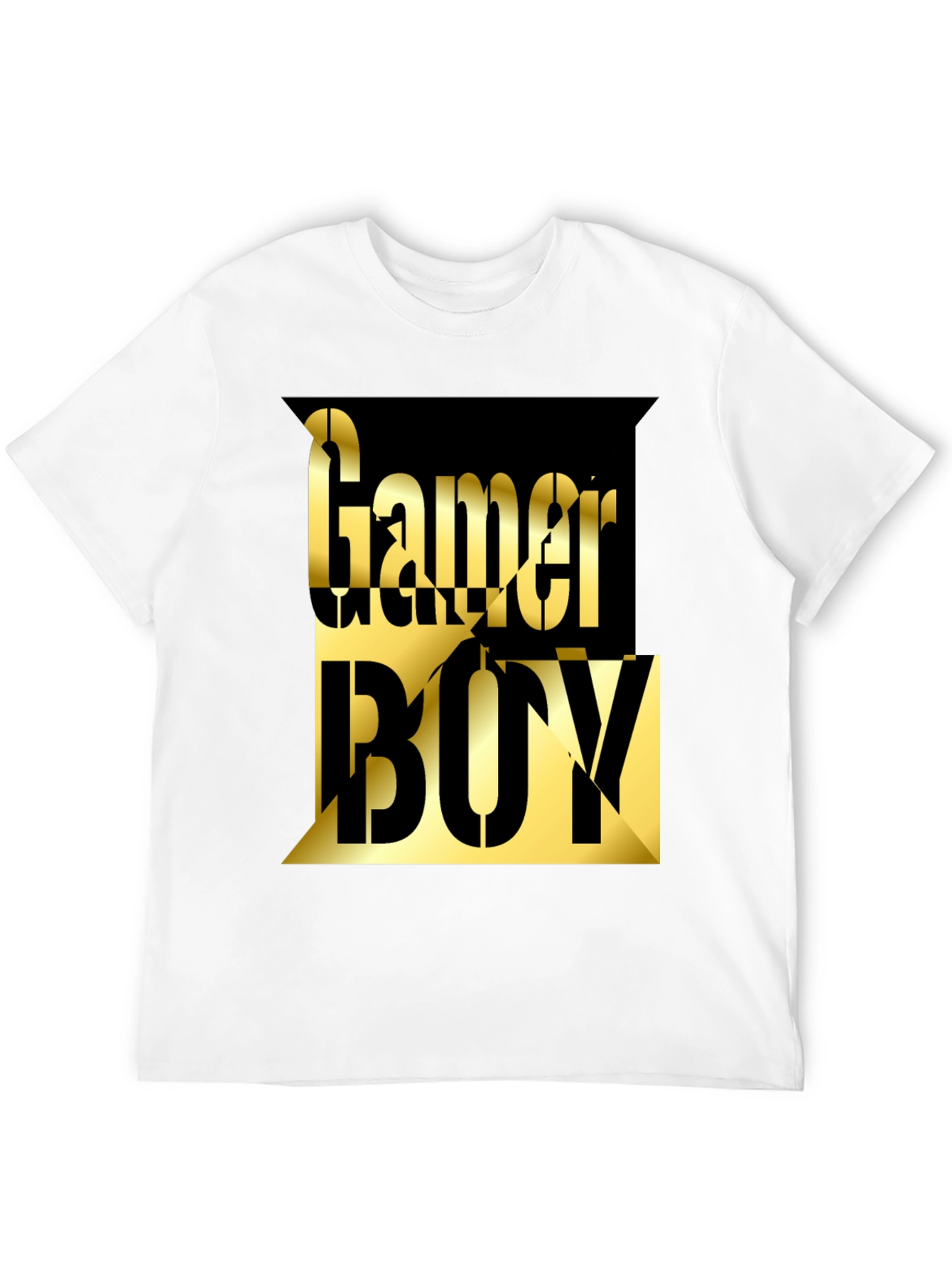 Black Gamer Boy Graphic Tee - Black Cotton Blend view 12