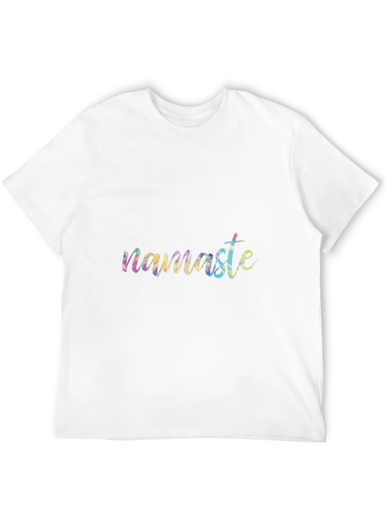 Black Namaste Tie-Dye Graphic Black T-Shirt view 12