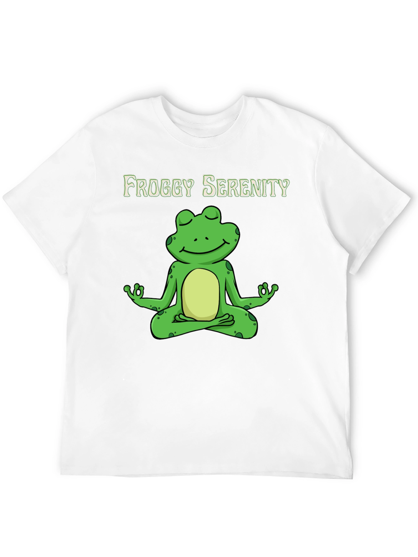 Black Froggy Serenity Meditation T-Shirt - Relax & Unwind view 12