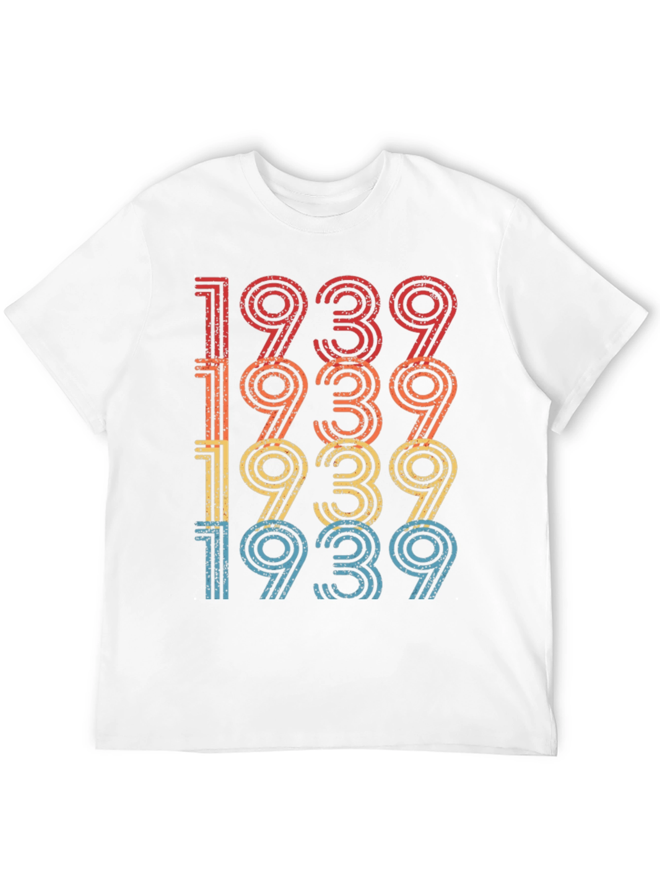 Black Vintage 1939 T-Shirt Retro Birthday Gift view 12