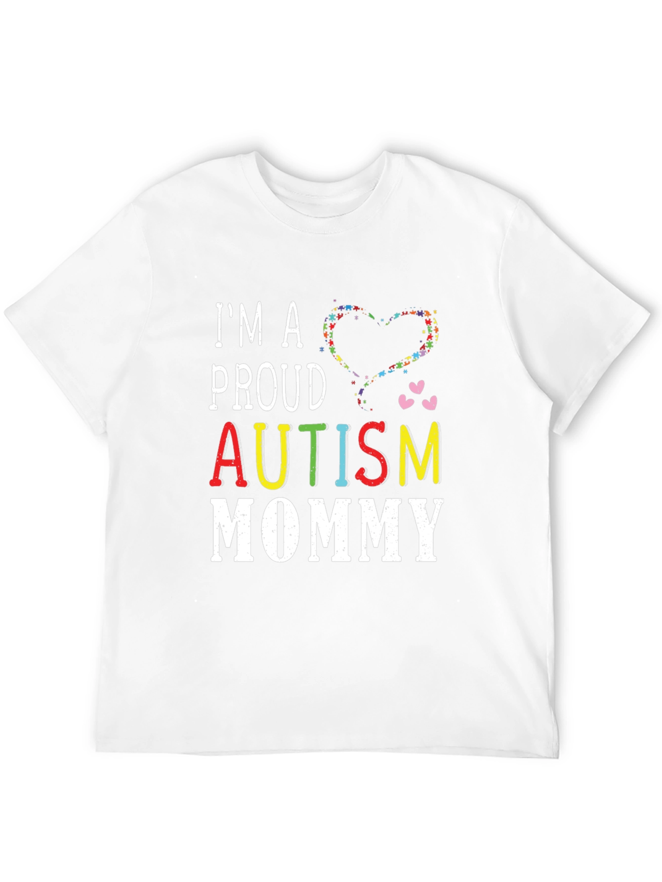 Black Proud Autism Mommy T-Shirt  view 12