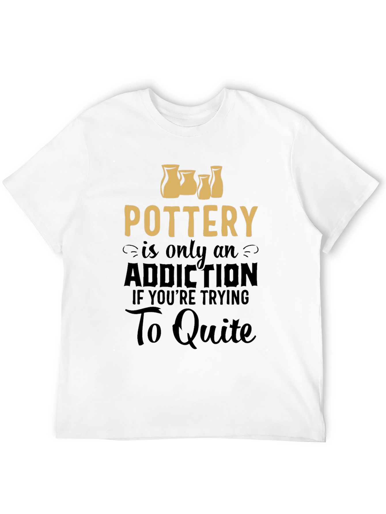 Black Pottery Addiction Graphic Tee - Unisex T-Shirt view 12
