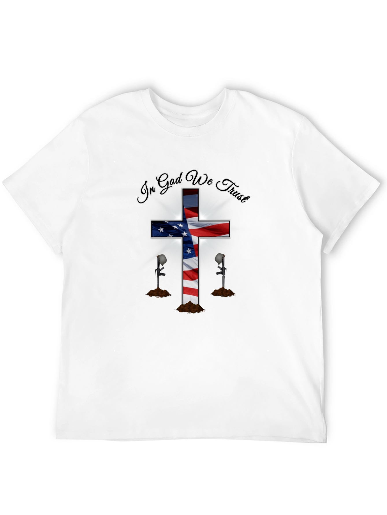 Black Patriotic Christian T-Shirt - In God We Trust view 12