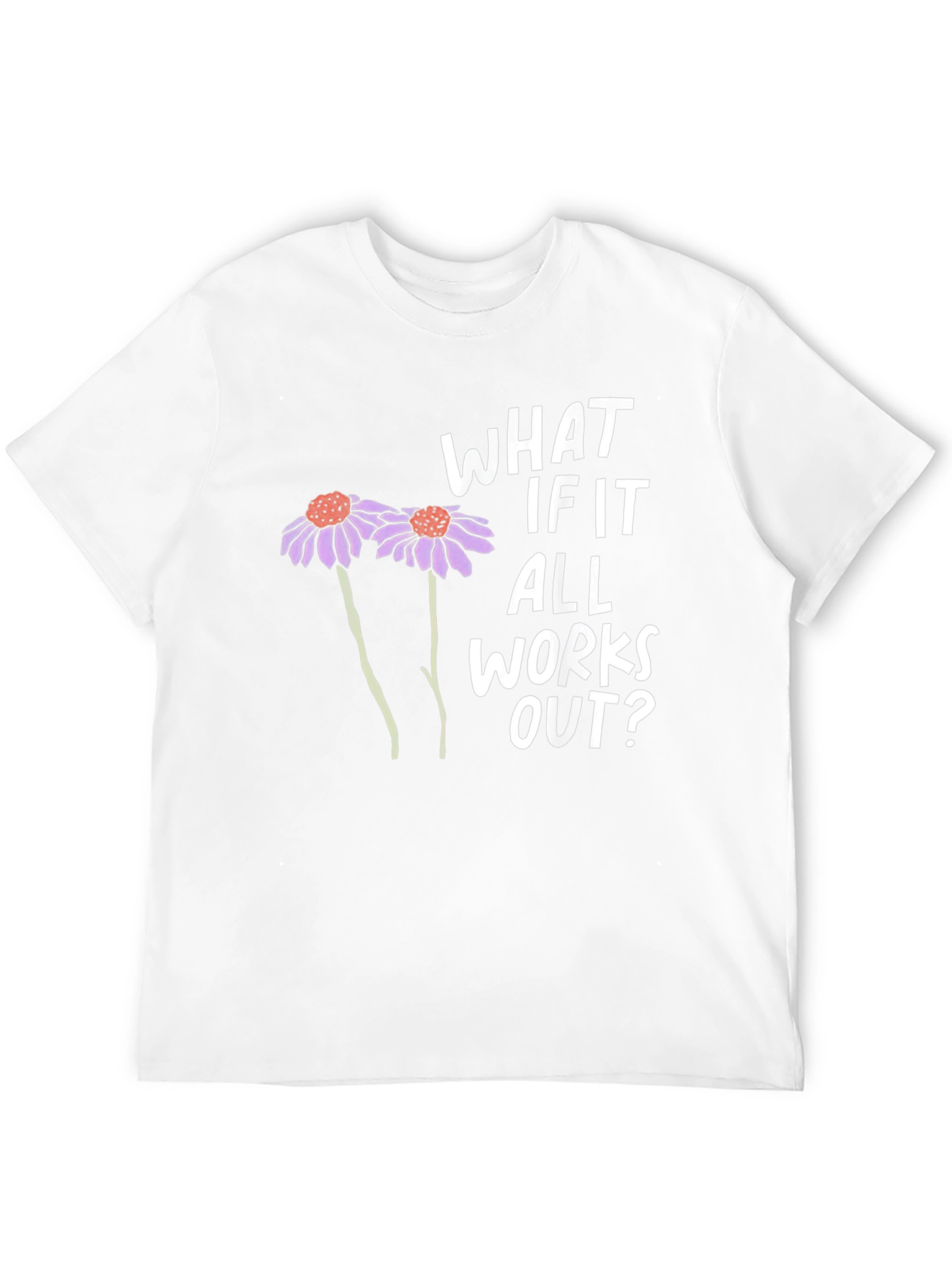 Black Optimistic Graphic Tee - What If It All Works Out? view 12