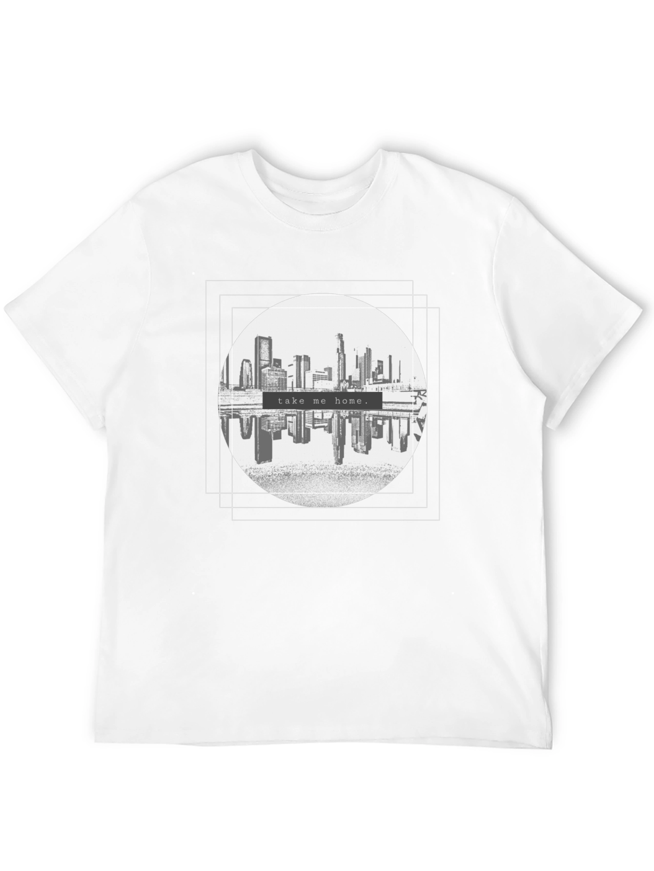 Black Cityscape Graphic Tee - Take Me Home T-Shirt view 12