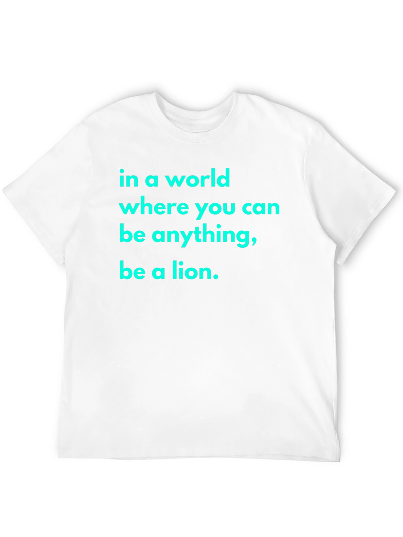 Black Be A Lion Black T-Shirt view 12