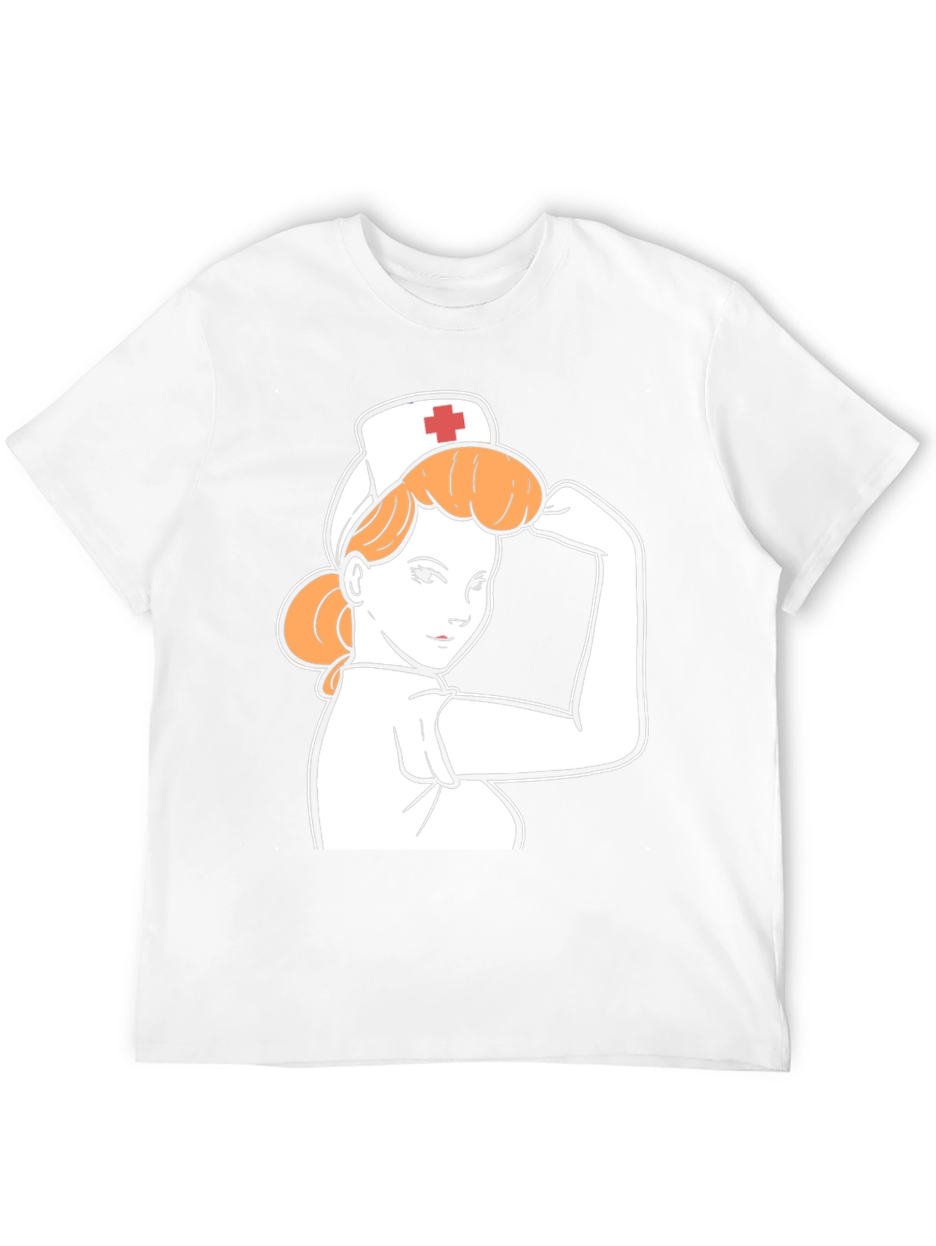 Black Retro Nurse Power T-Shirt - Black view 12