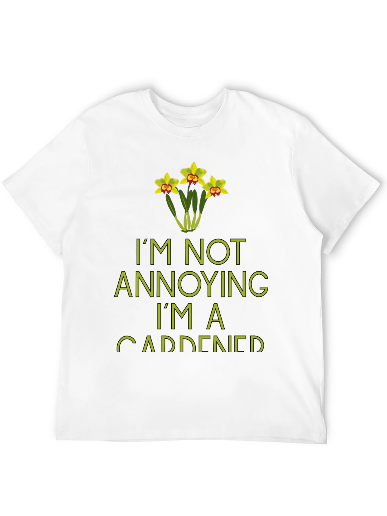 Black I'm Not Annoying I'm A Gardener T-Shirt view 12