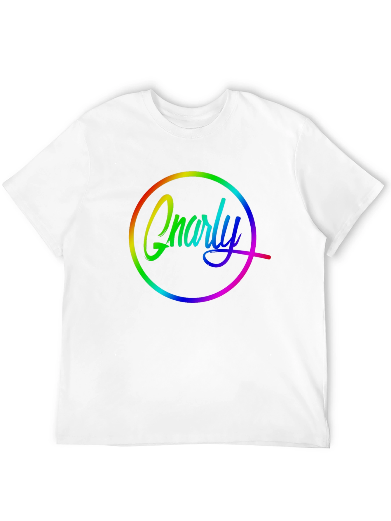 Black Gnarly Rainbow Graphic T-Shirt view 12