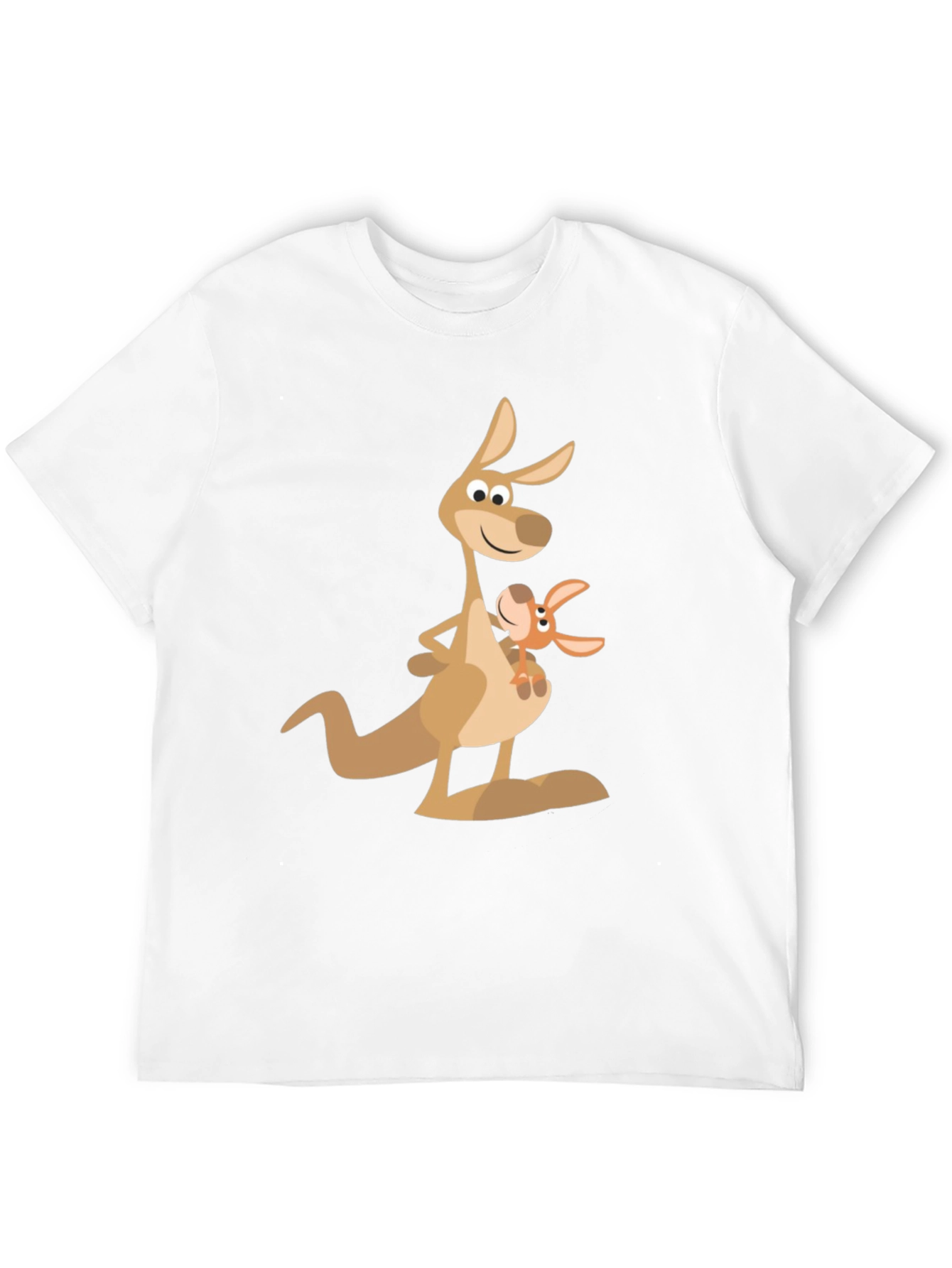 Black Kangaroo Graphic Tee - Casual Black T-Shirt view 12