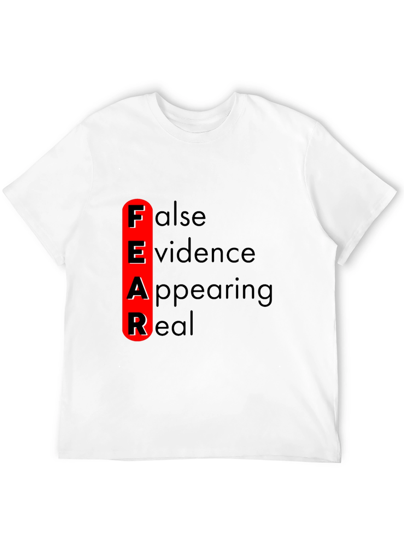 Black FEAR Definition Graphic Tee - Black view 12