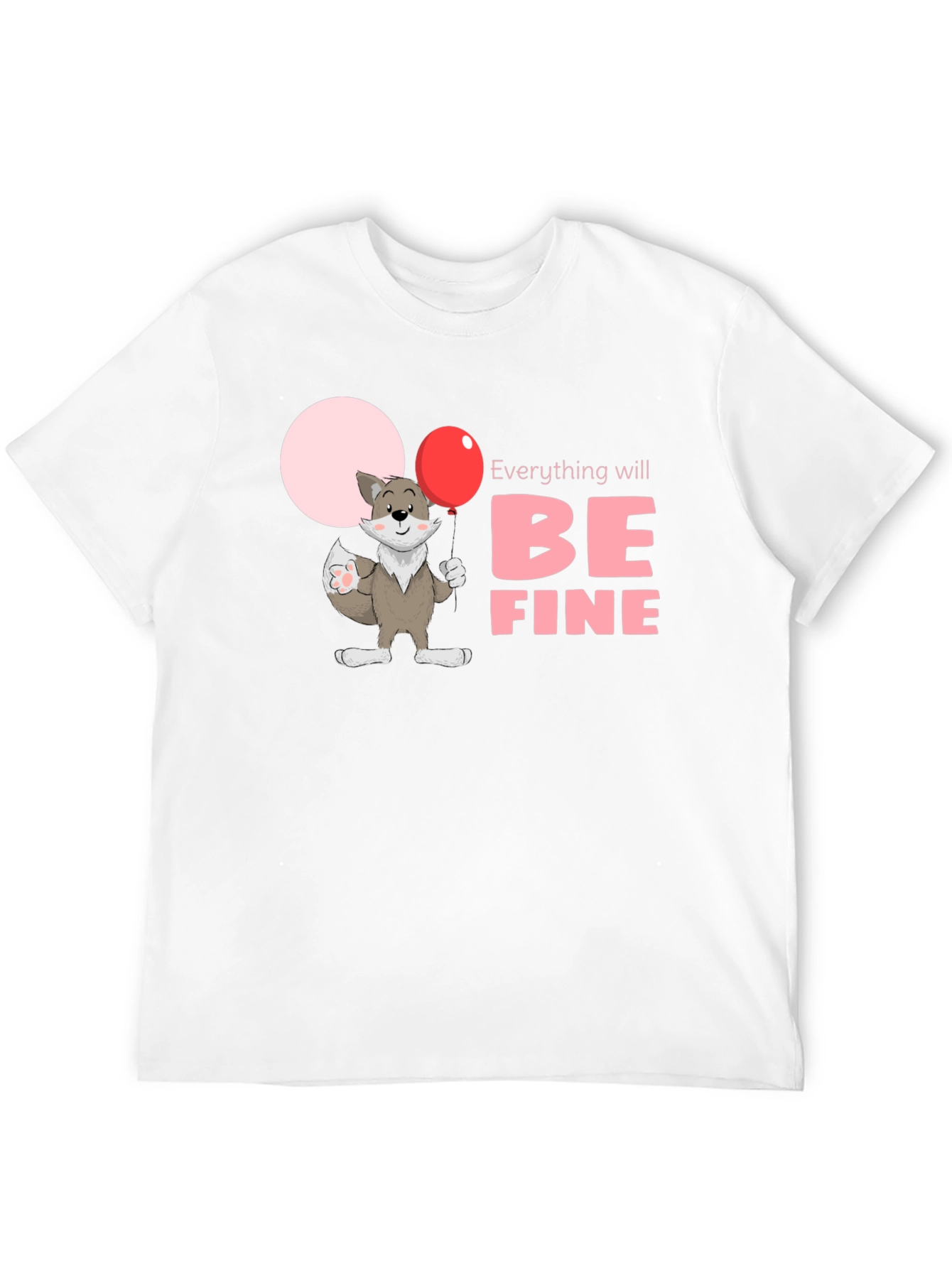 Black Everything Will Be Fine Unisex T-Shirt view 12