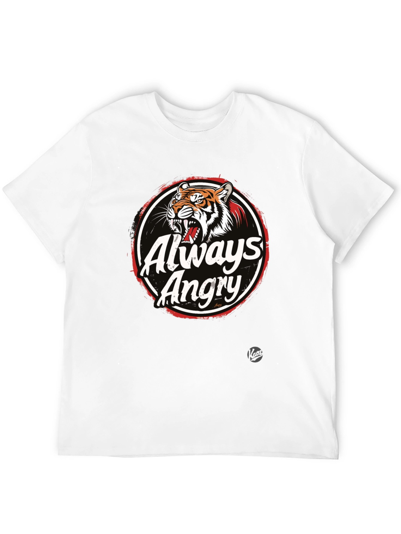 Black Always Angry Graphic T-Shirt - Men's Black Tee view 12