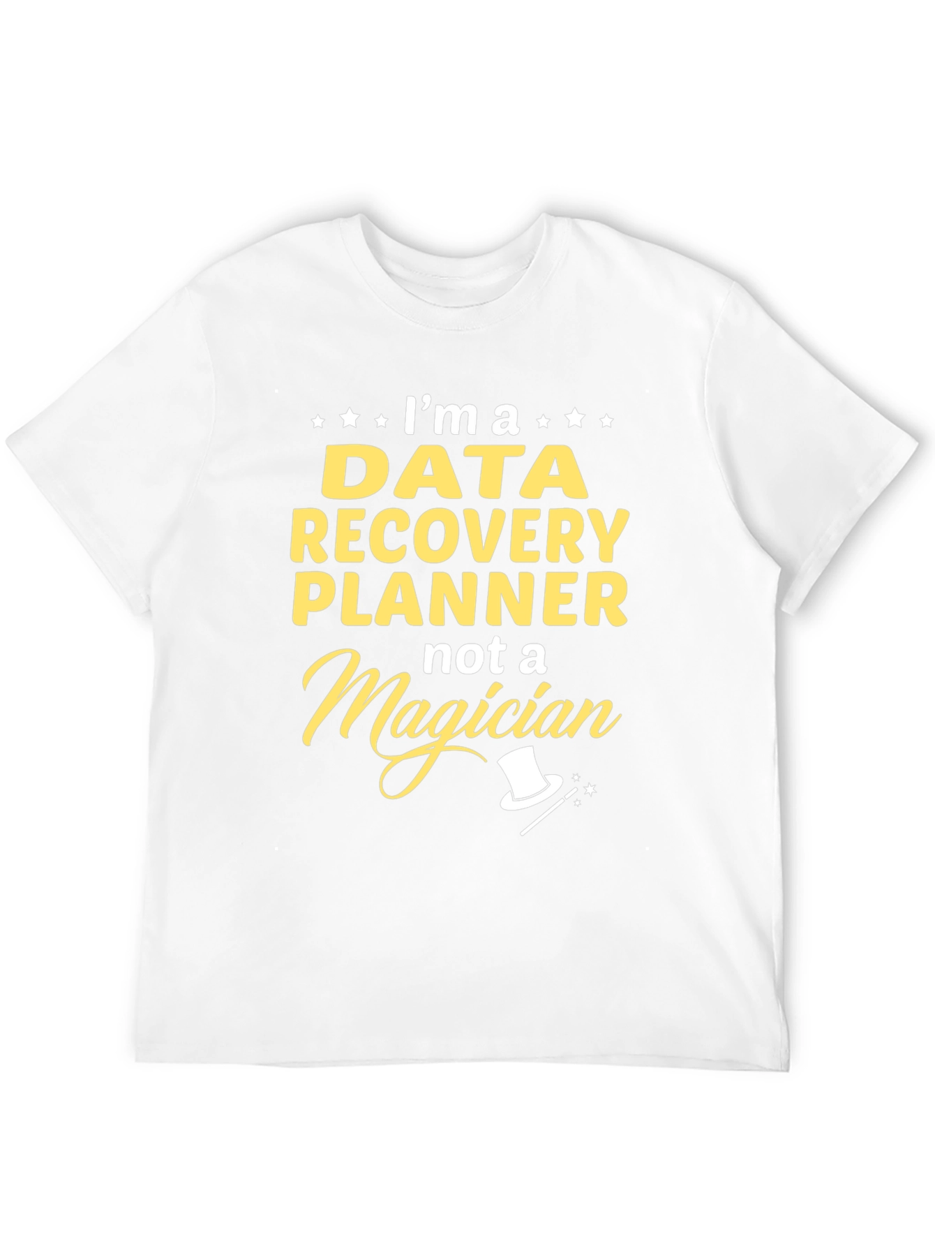 Black Data Recovery Planner Graphic T-Shirt view 12