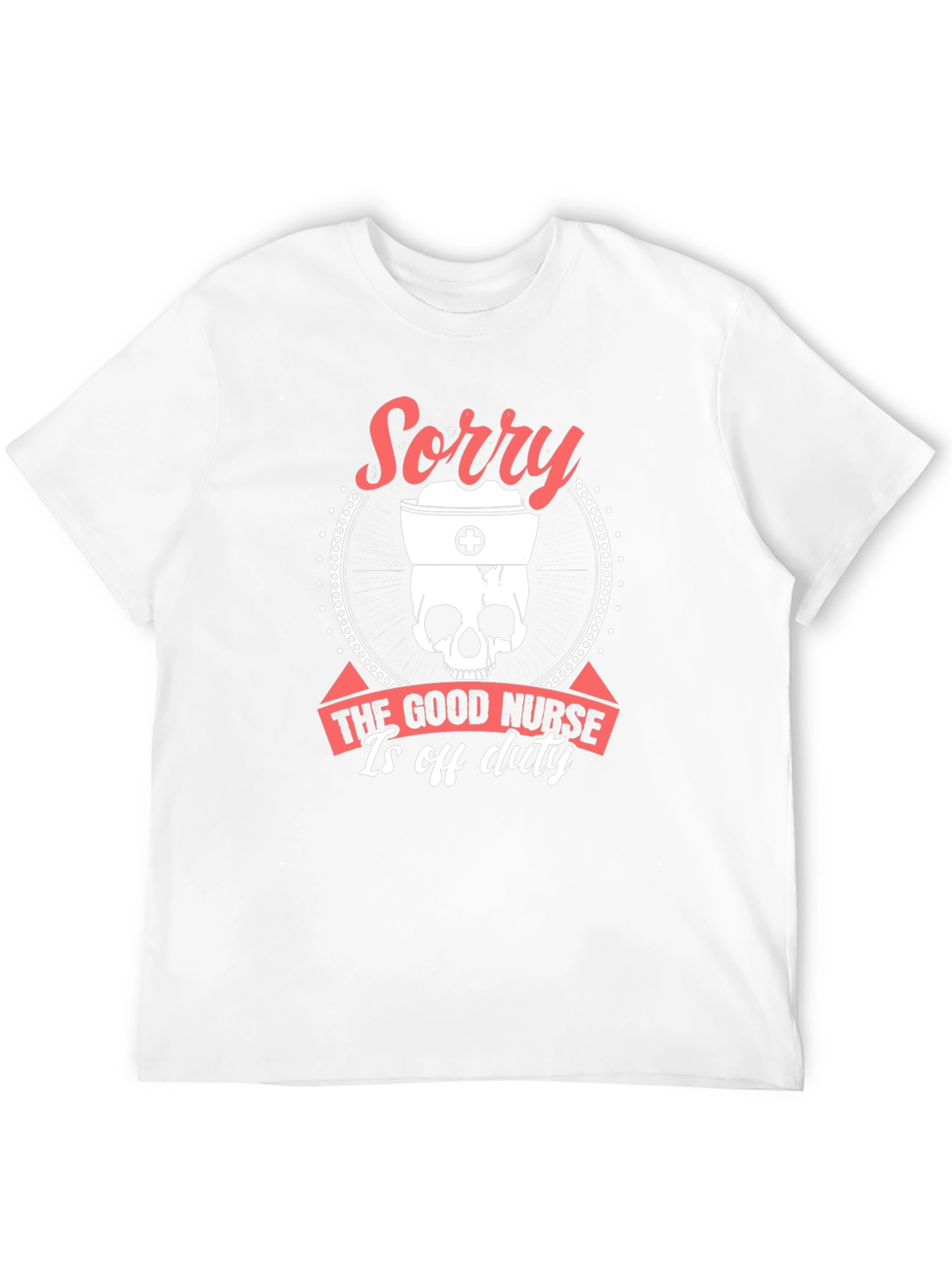 Black Sorry Good Nurse Off Duty Graphic Tee view 12