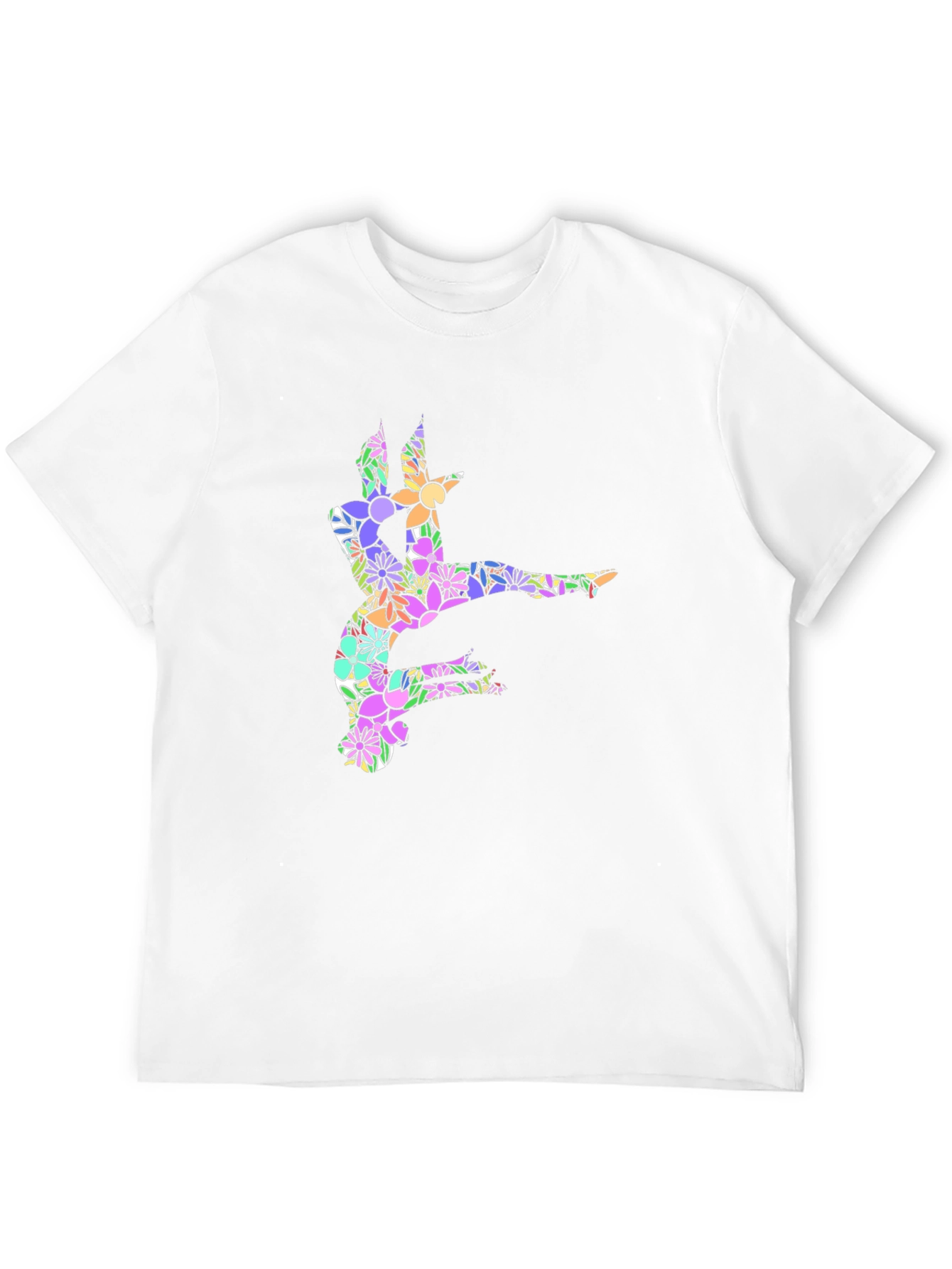 Black Floral Dancer Graphic Black T-Shirt view 12
