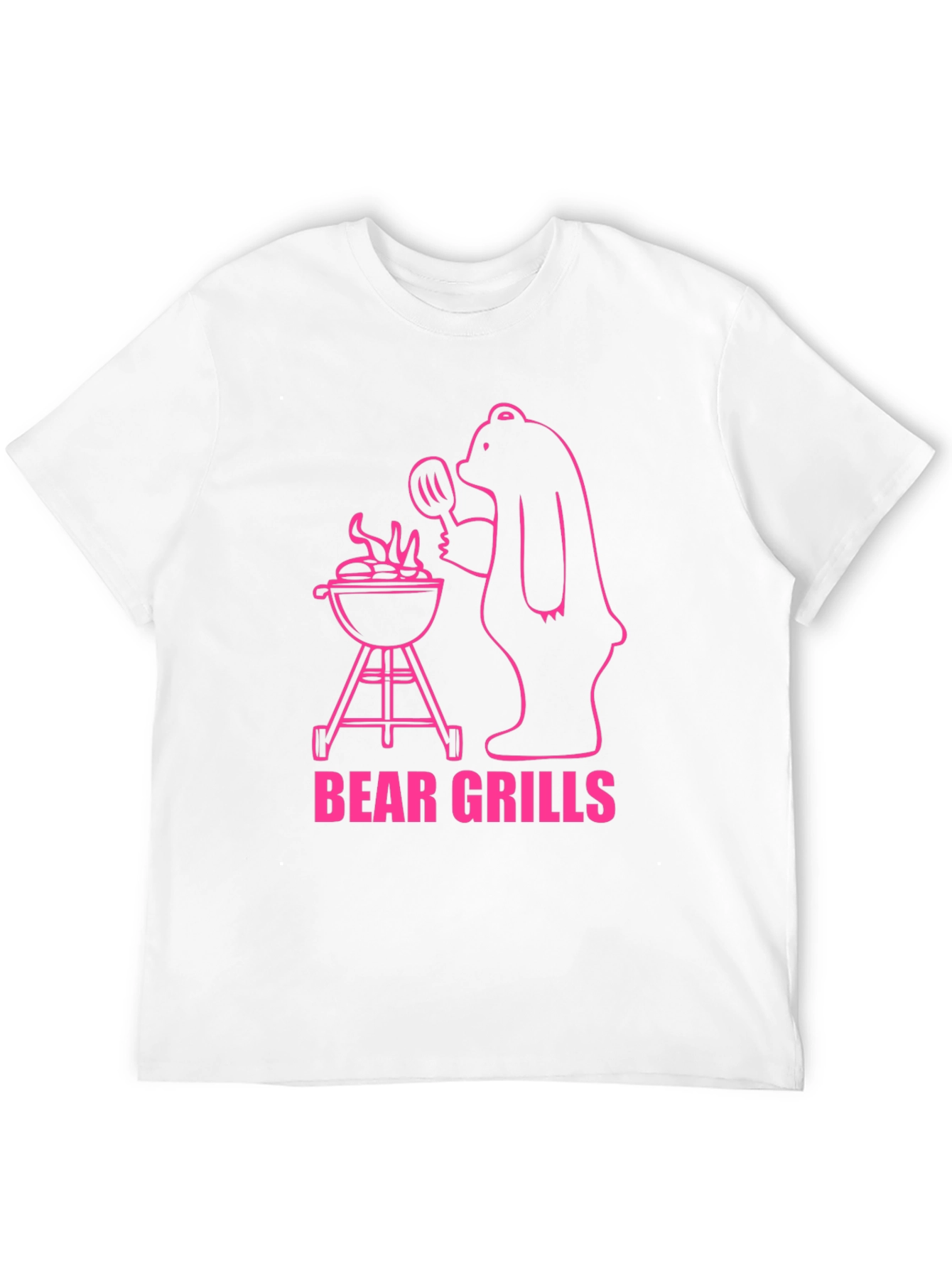 Black Bear Grills Graphic T-Shirt - Funny BBQ Bear view 12