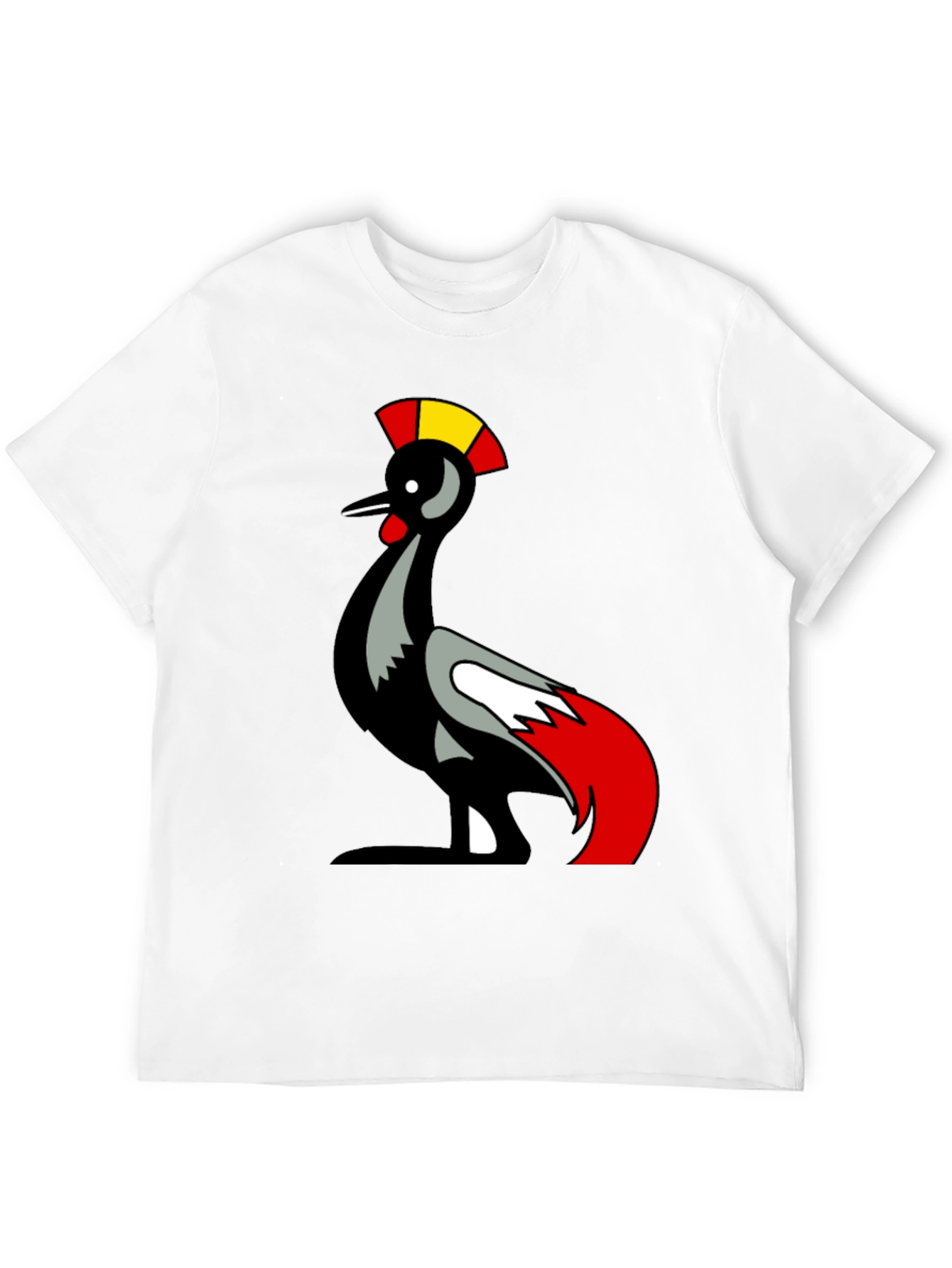Black Unique Bird Graphic T-Shirt view 12