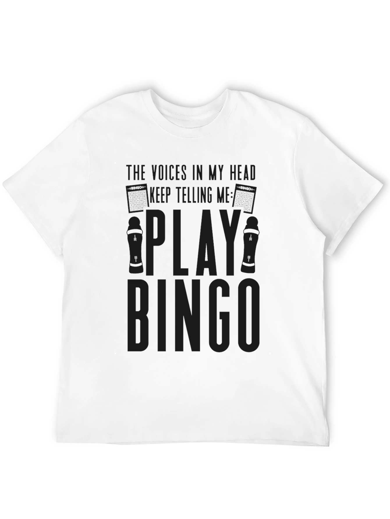 Black Play Bingo Graphic T-Shirt - Soft Cotton Tee view 12