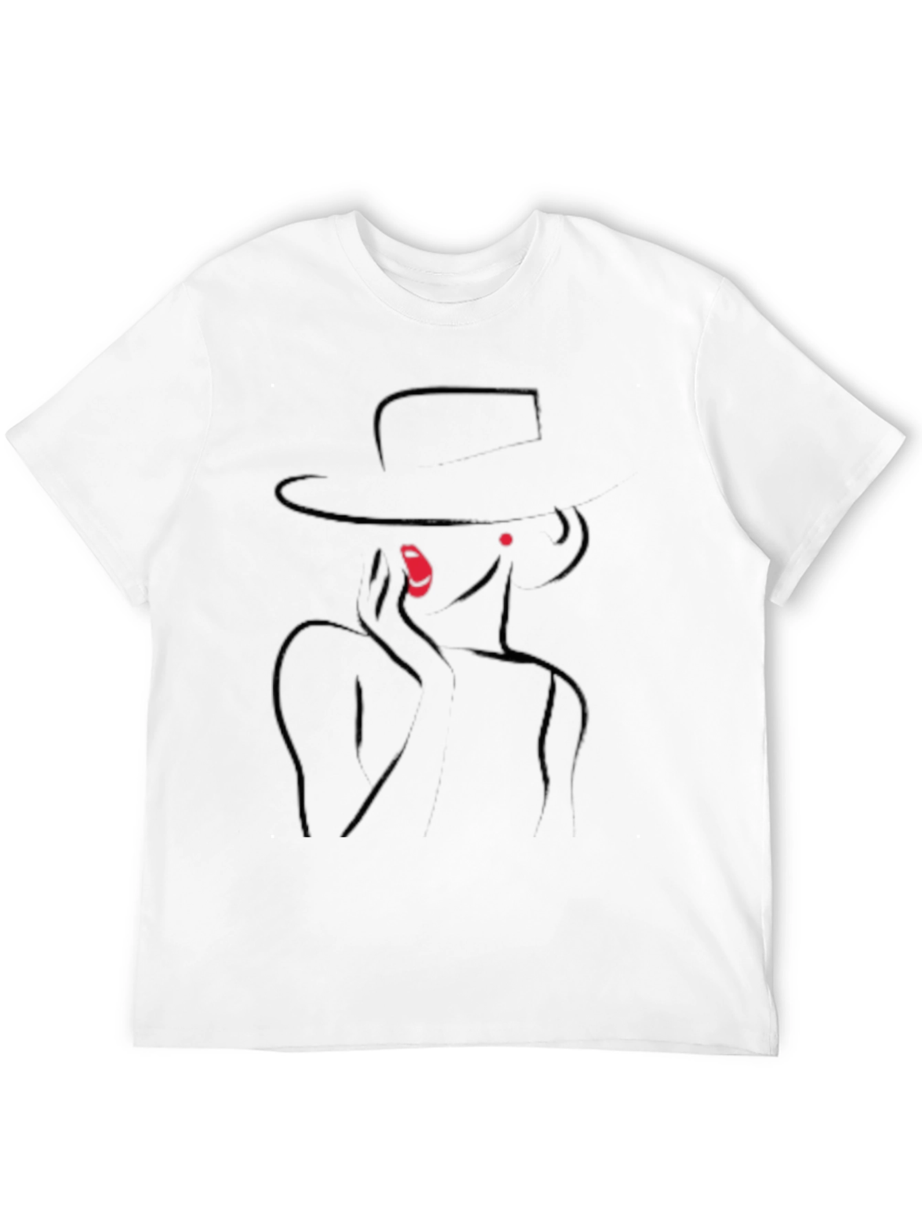 Black Elegant Silhouette Graphic T-Shirt view 12
