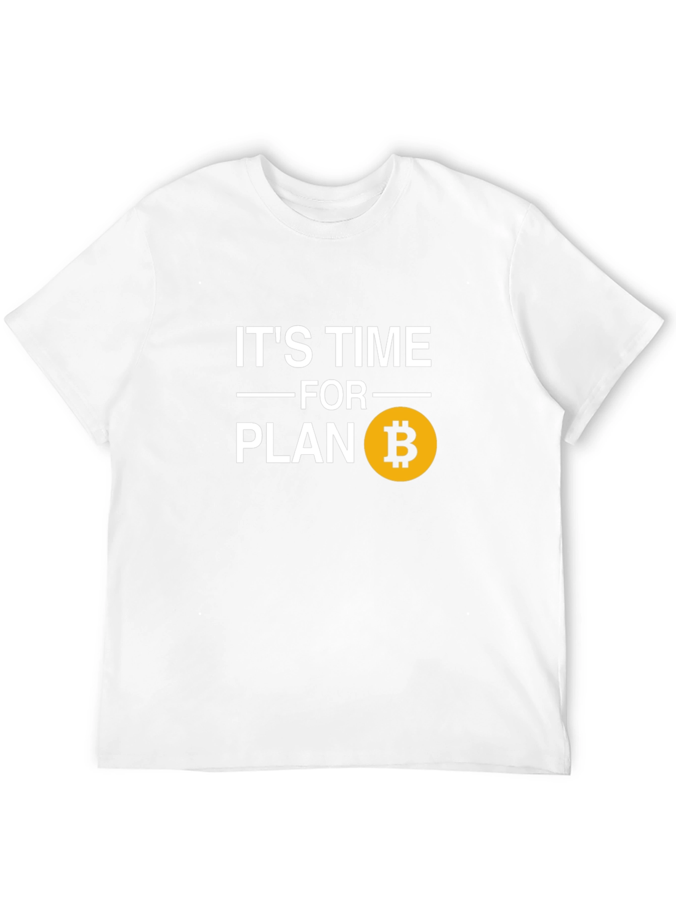 Black It's Time for Plan B Bitcoin T-Shirt view 12