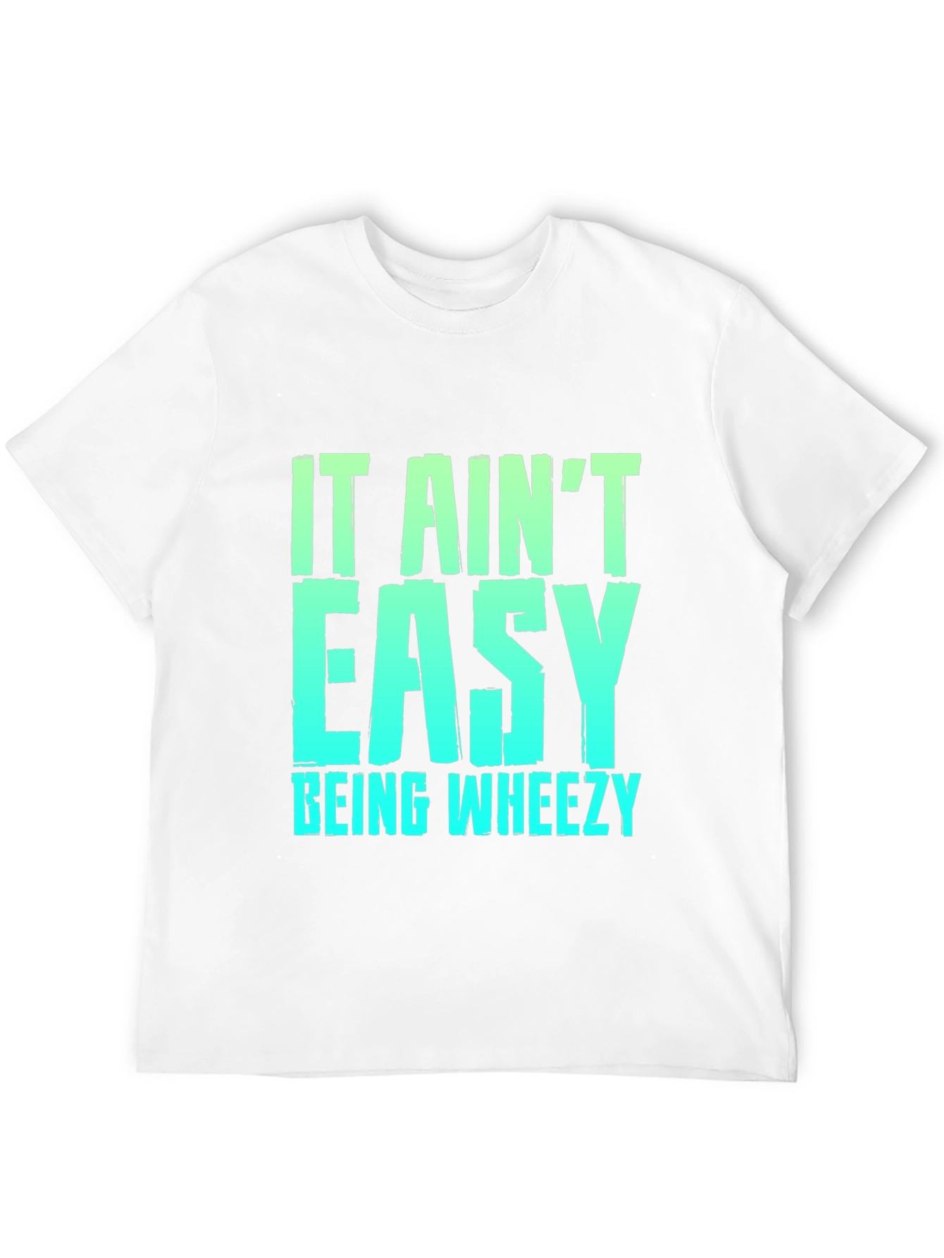Black It Ain't Easy Being Wheezy Black Graphic T-Shirt view 12