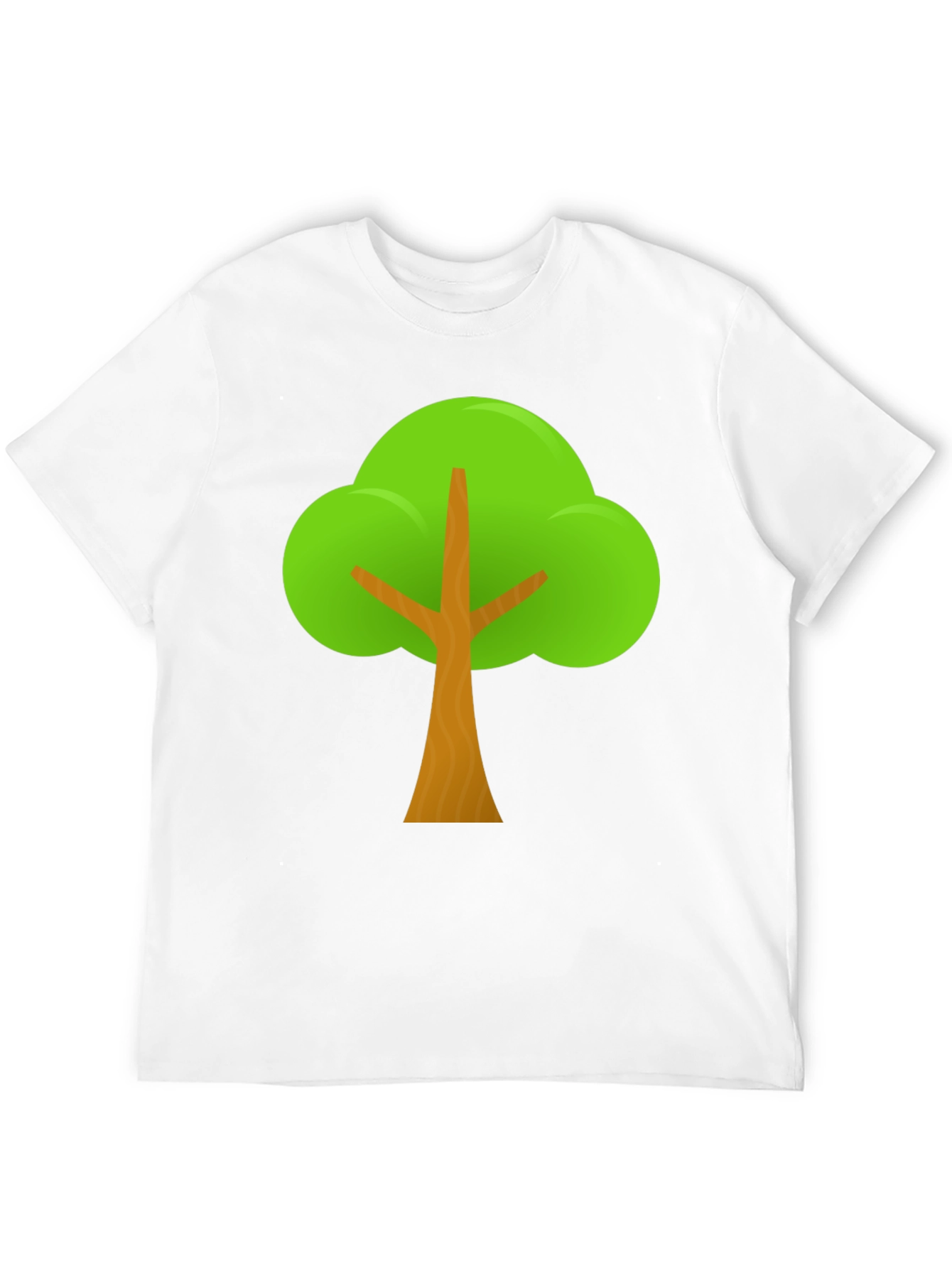 Black Cartoon Tree Graphic Tee - Black Casual T-Shirt view 12