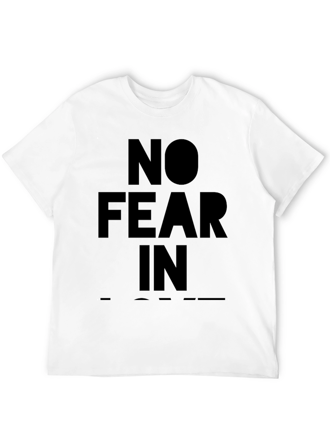 Black No Fear In T-Shirt - Bold Statement Tee view 12