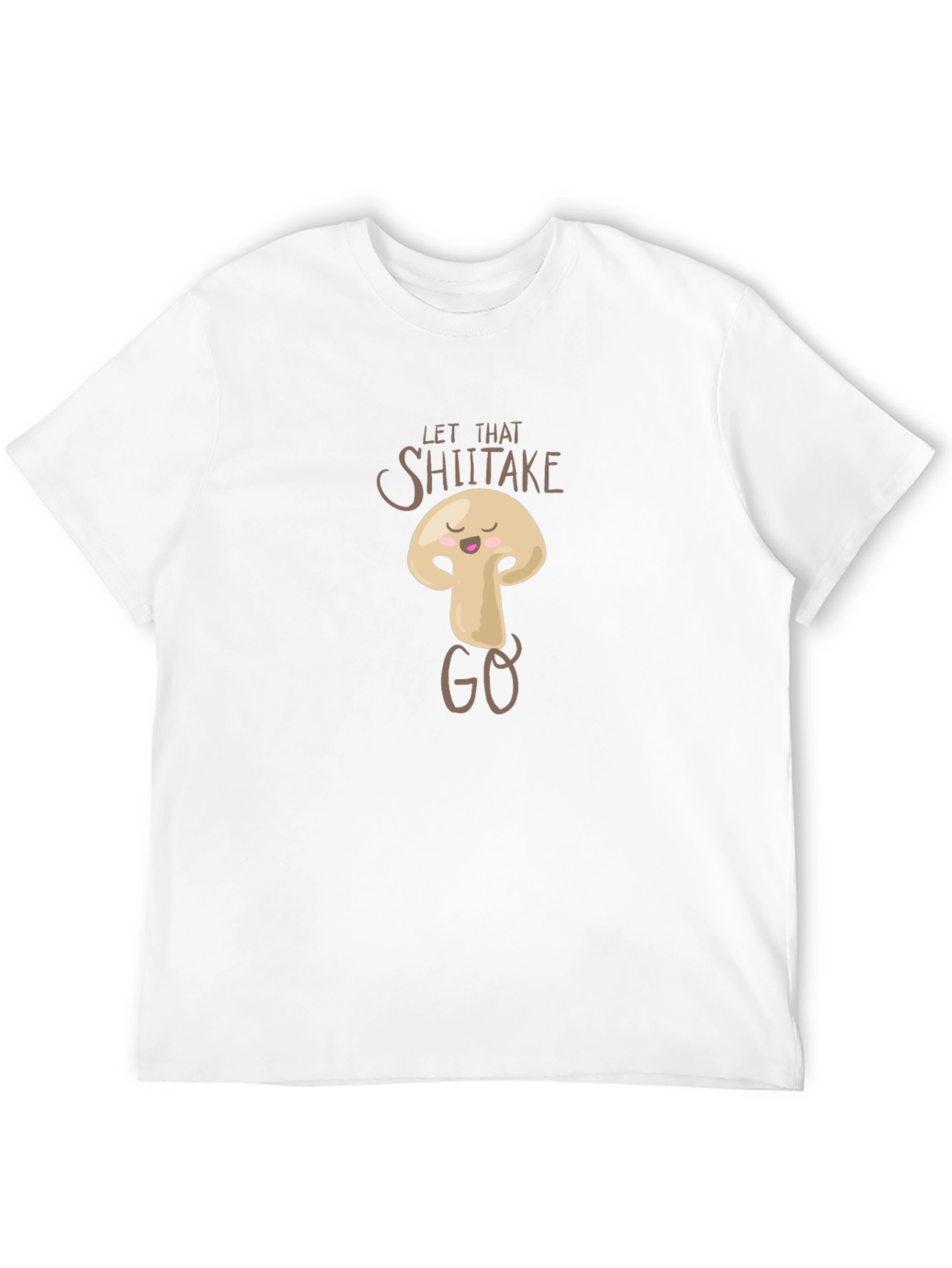 Black Let That Shiitake Go Funny Graphic T-Shirt view 12