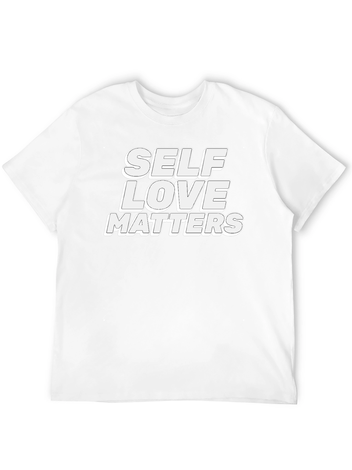 Black Self Love Matters Graphic Tee - Black Unisex T-Shirt view 12