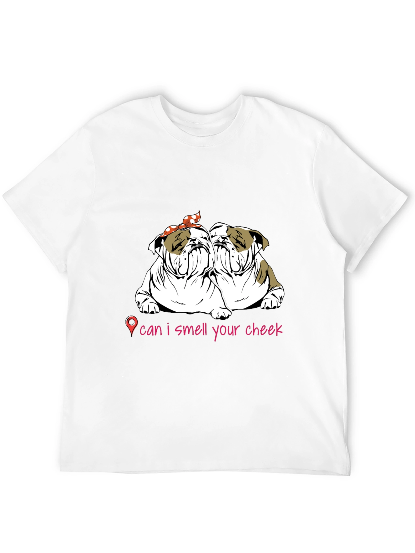 Black Bulldog Cheek Sniff T-Shirt: Cute Pet Lover Tee view 12
