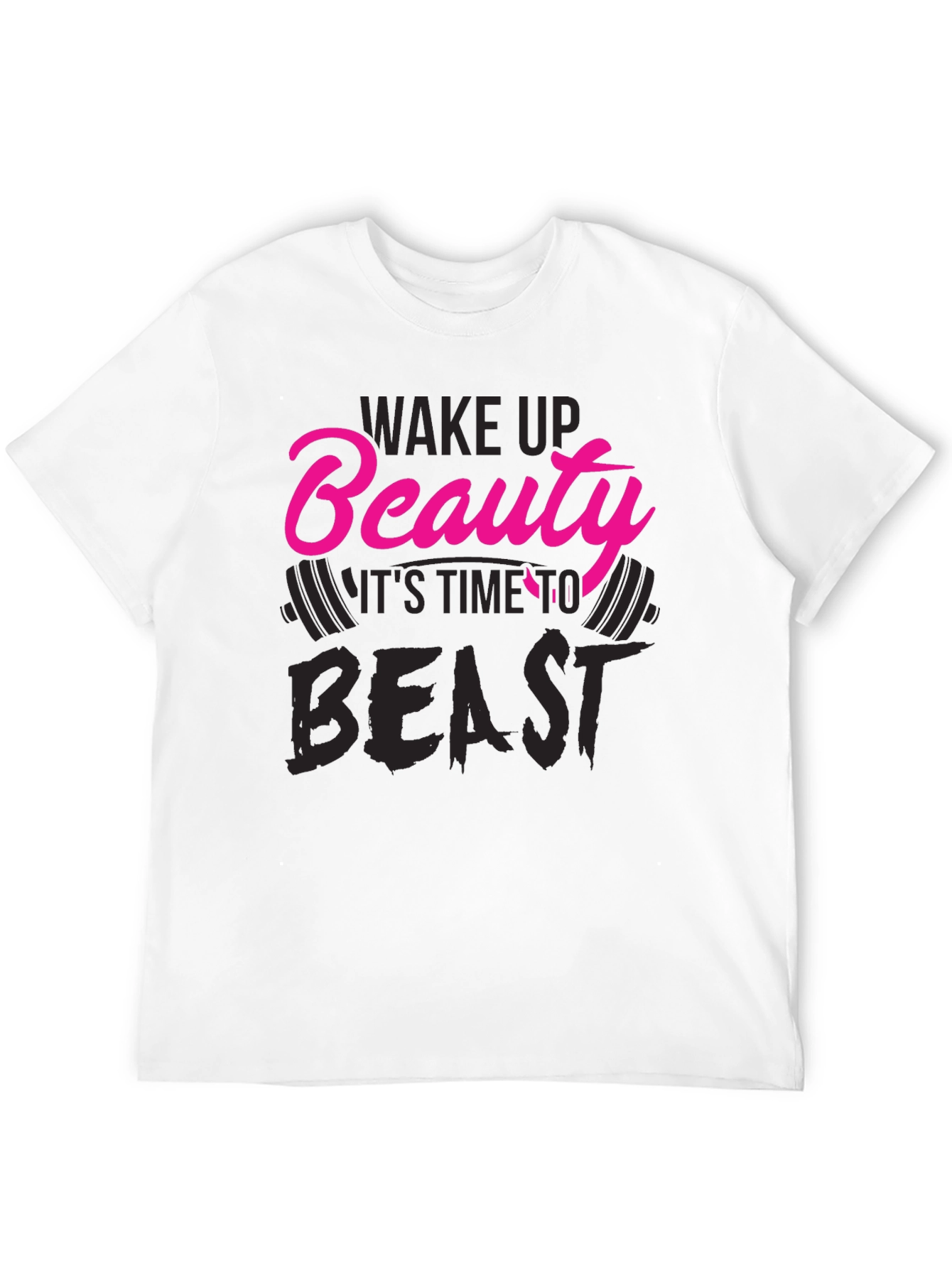 Black Wake Up Beauty, It's Time to Beast T-Shirt view 12