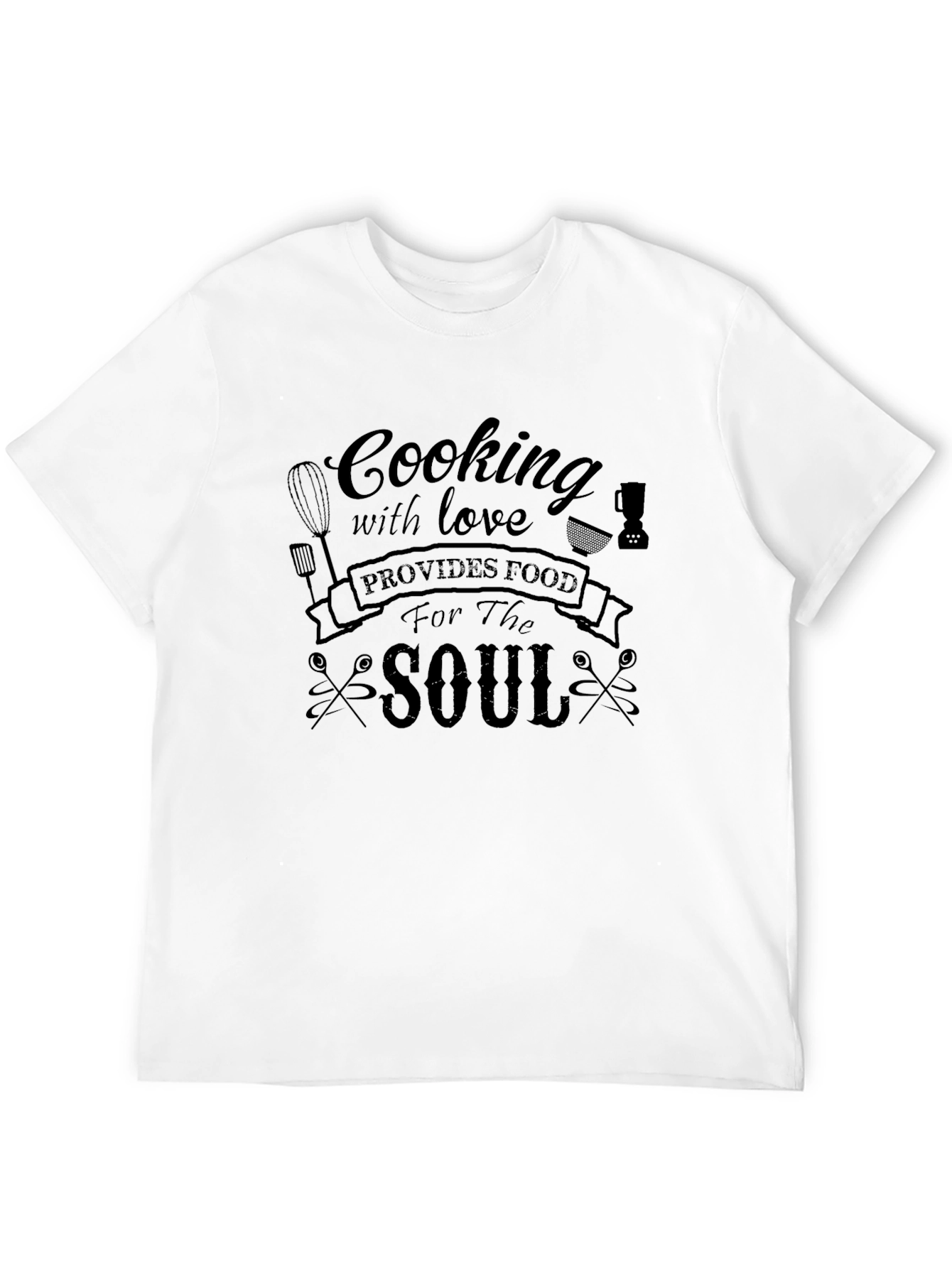 Black Cooking with Love T-Shirt - Food for the Soul view 12