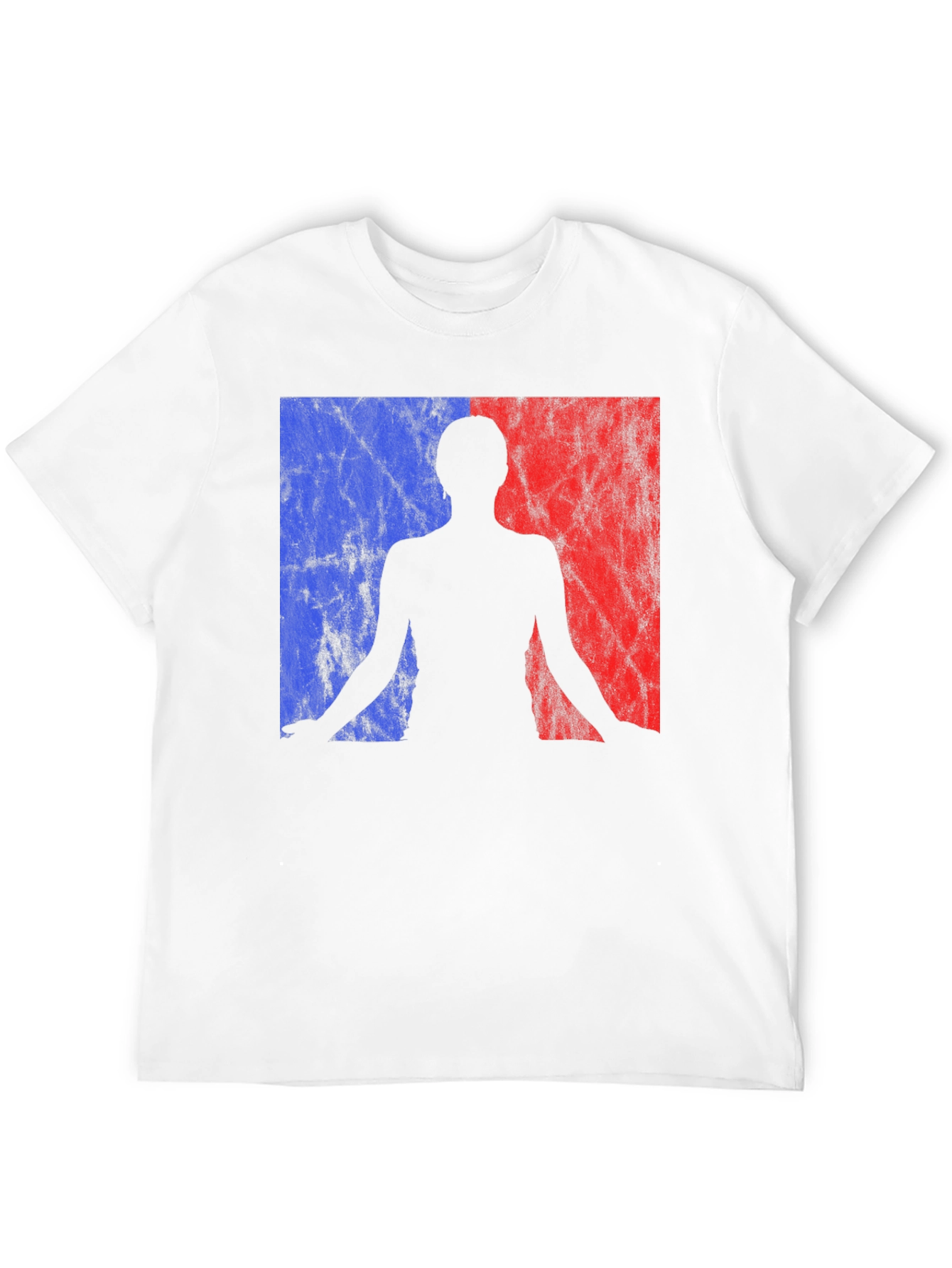 Black Yoga Silhouette Graphic Tee - Black Cotton Blend Shirt view 12