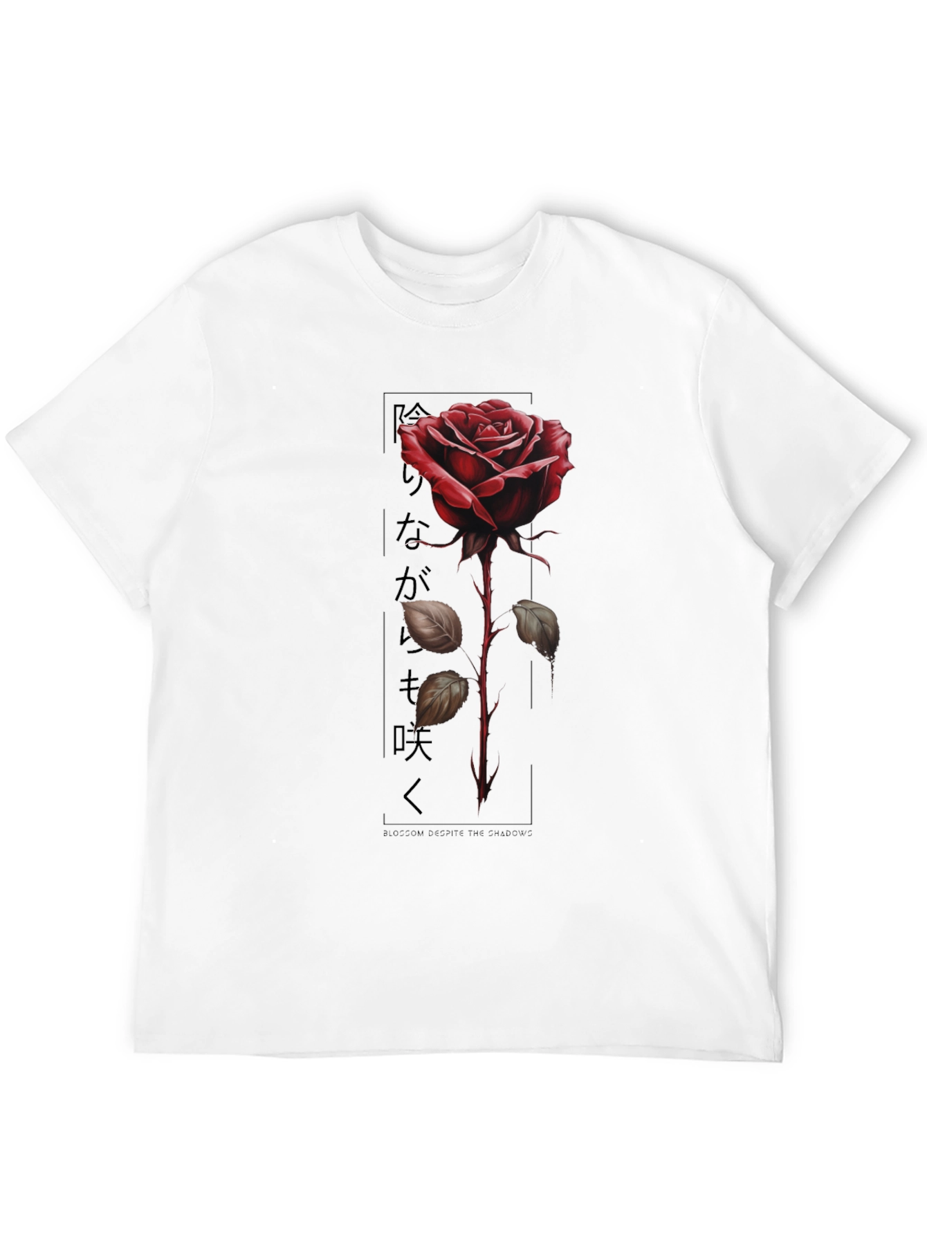 Black Red Rose Graphic Tee - Blossom Desire view 12