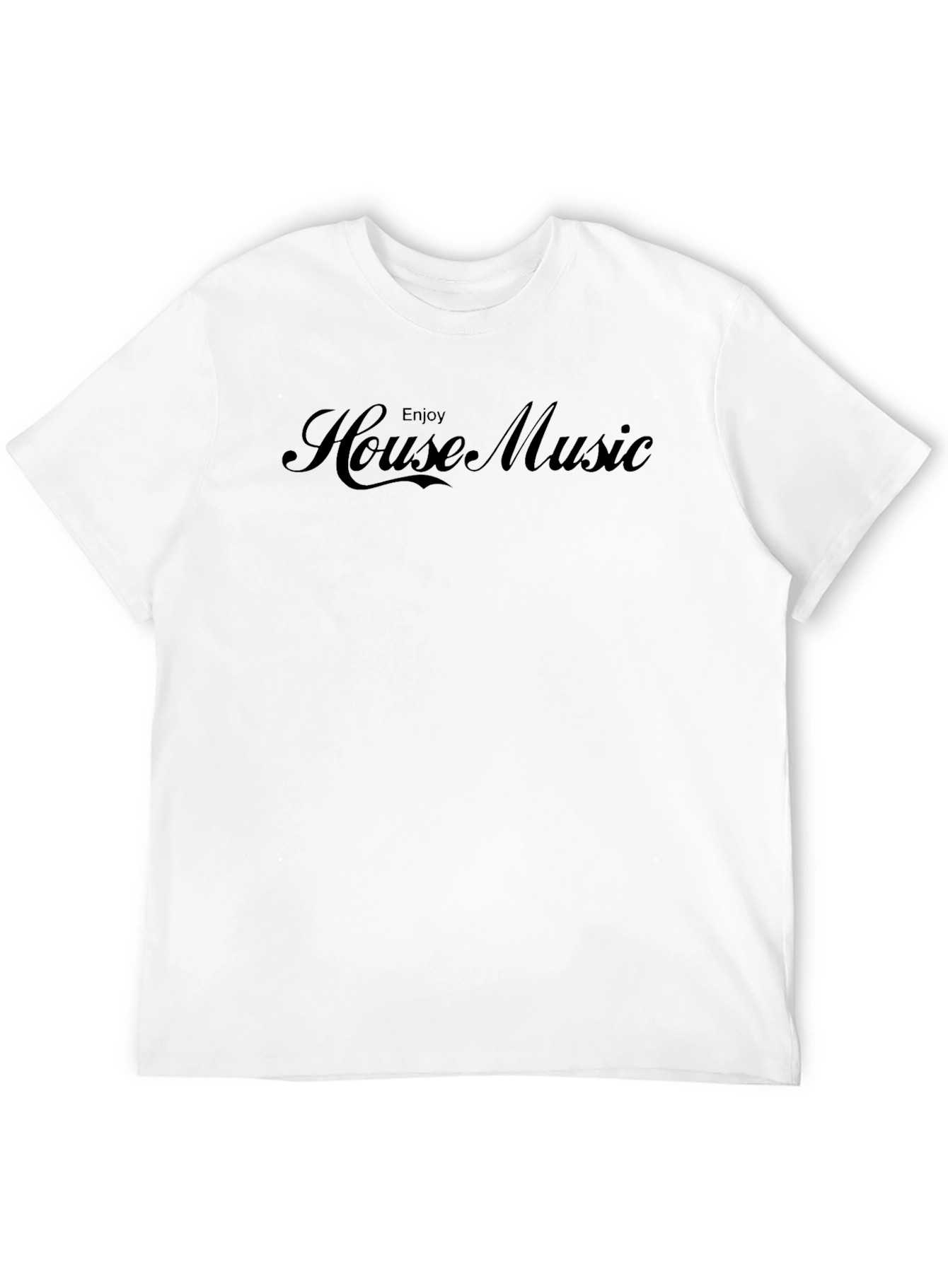 Black Enjoy House Music Black T-Shirt view 12