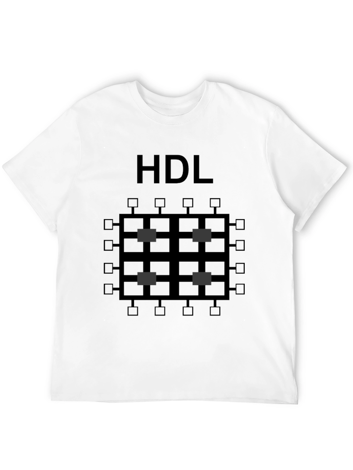 Black HDL Circuit Board Graphic Tee - Black Cotton Shirt view 12