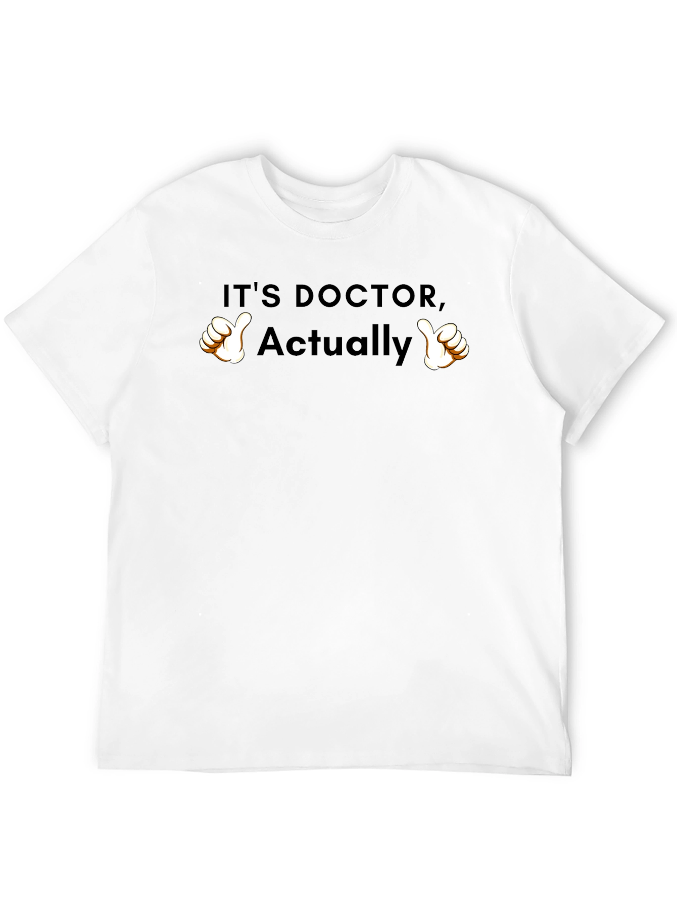 Black It's Doctor, Actually! Graphic T-Shirt view 12
