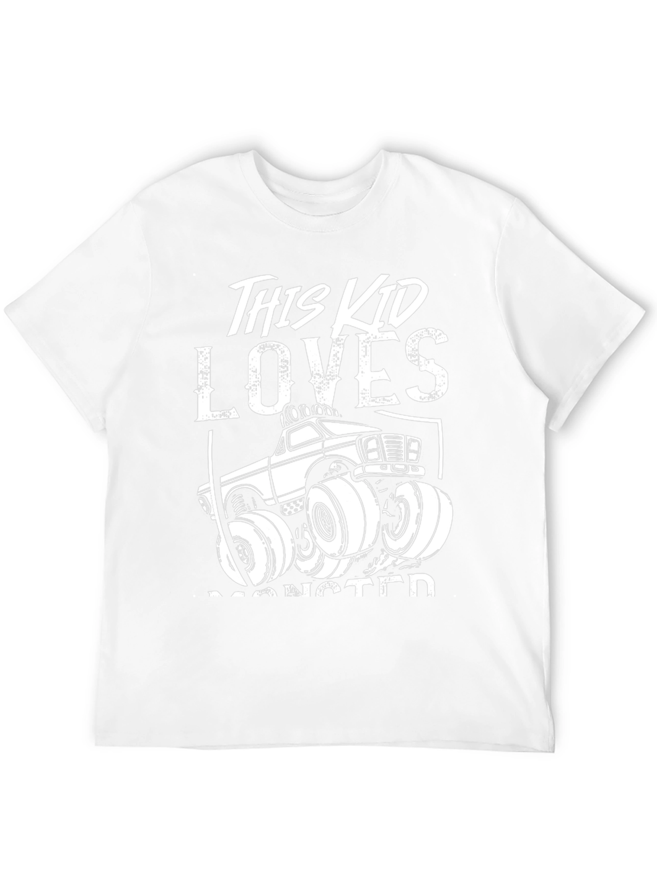 Black Monster Truck Kid's T-Shirt view 12