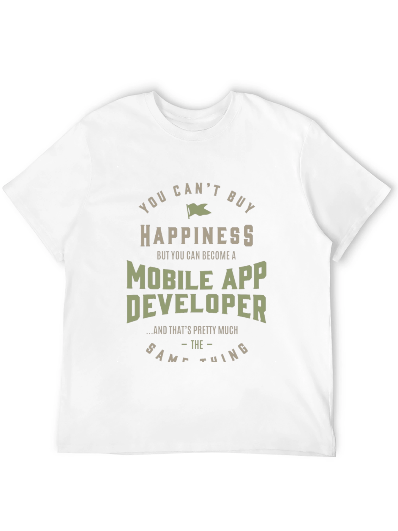Black Mobile App Developer Happiness T-Shirt view 12