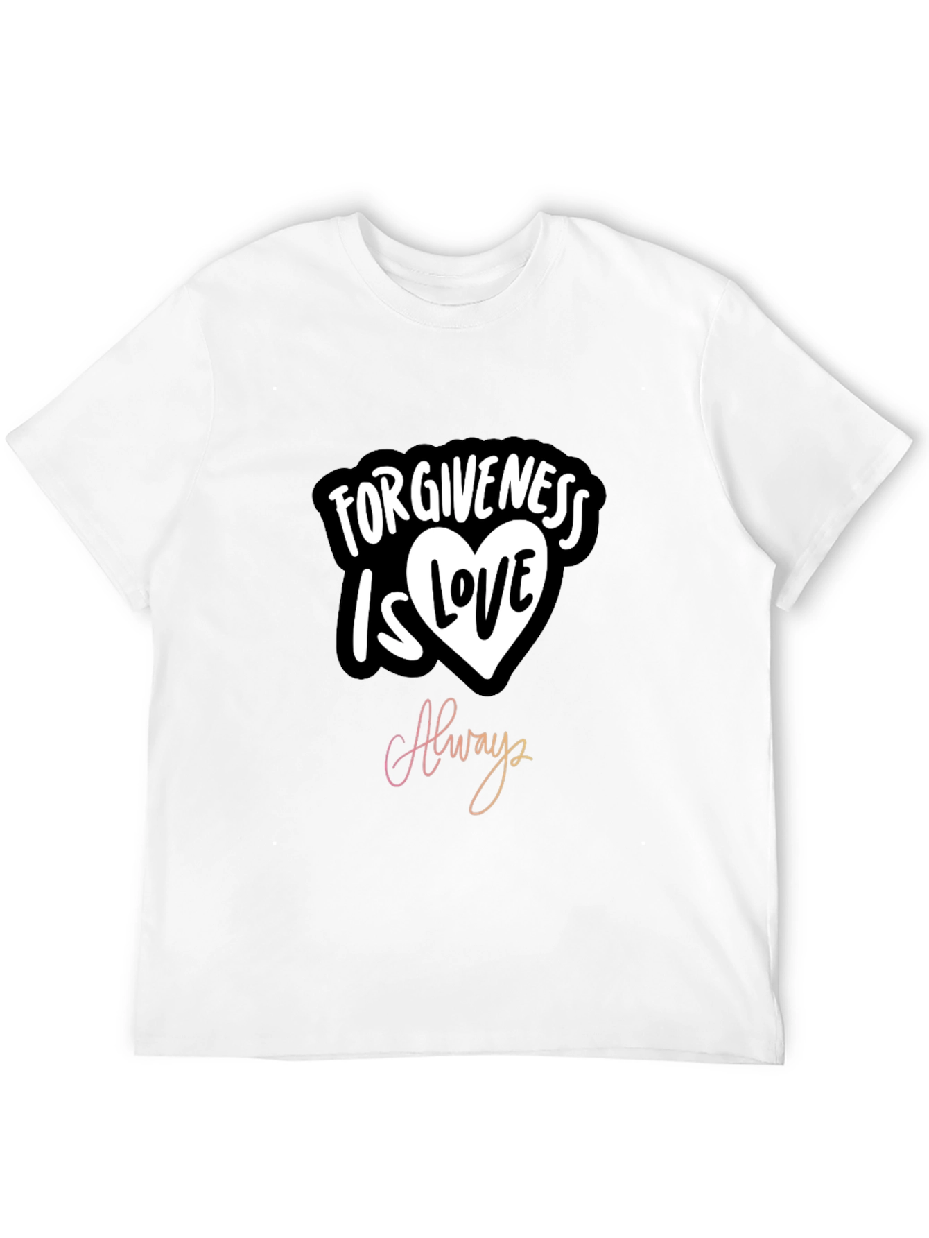 Black Forgiveness is Love Always Graphic T-Shirt view 12