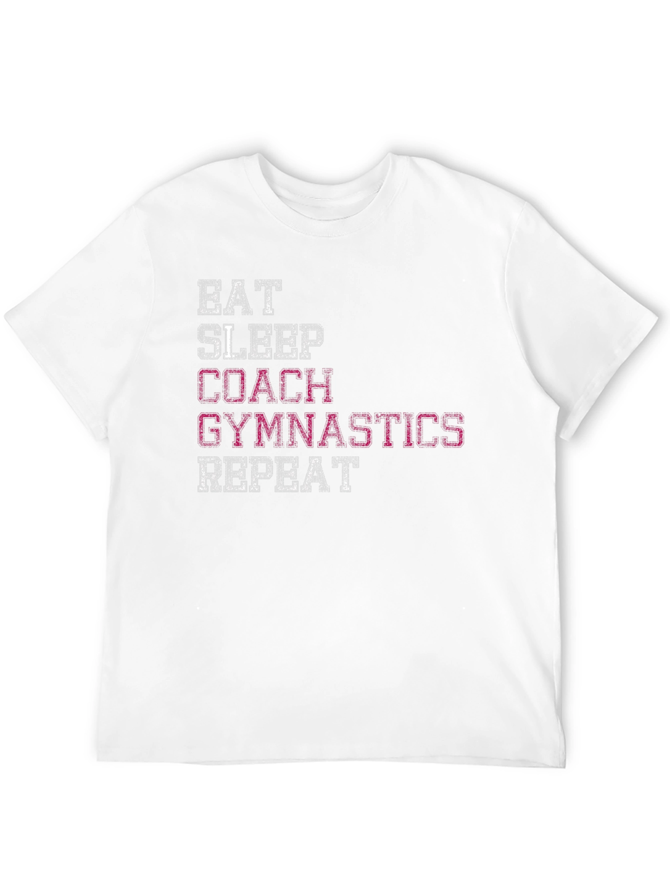 Black Gymnastics Coach Graphic Tee - Eat Sleep Repeat view 12