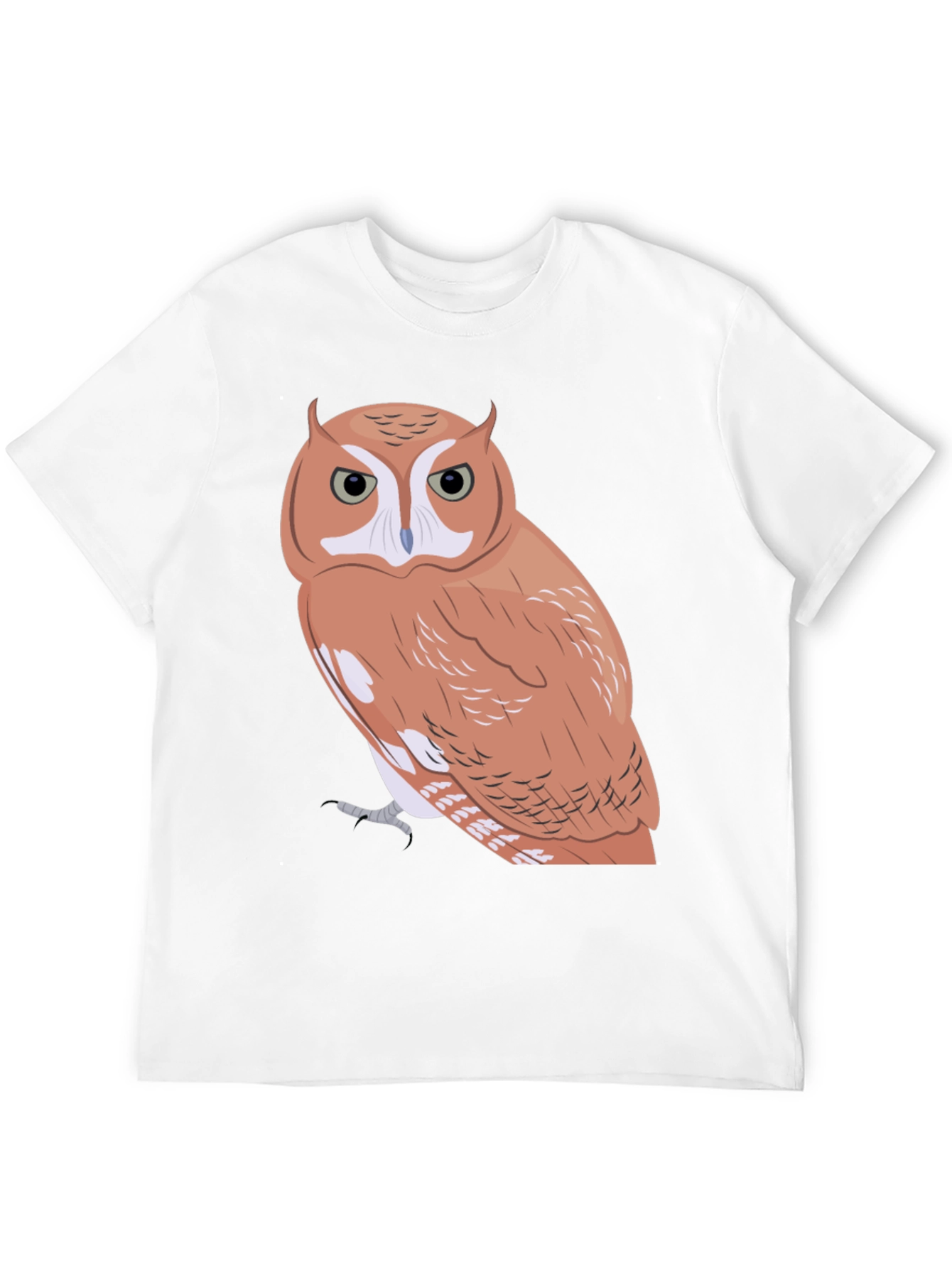 Black Owl Graphic Tee - Men's Black Cotton Blend T-Shirt view 12