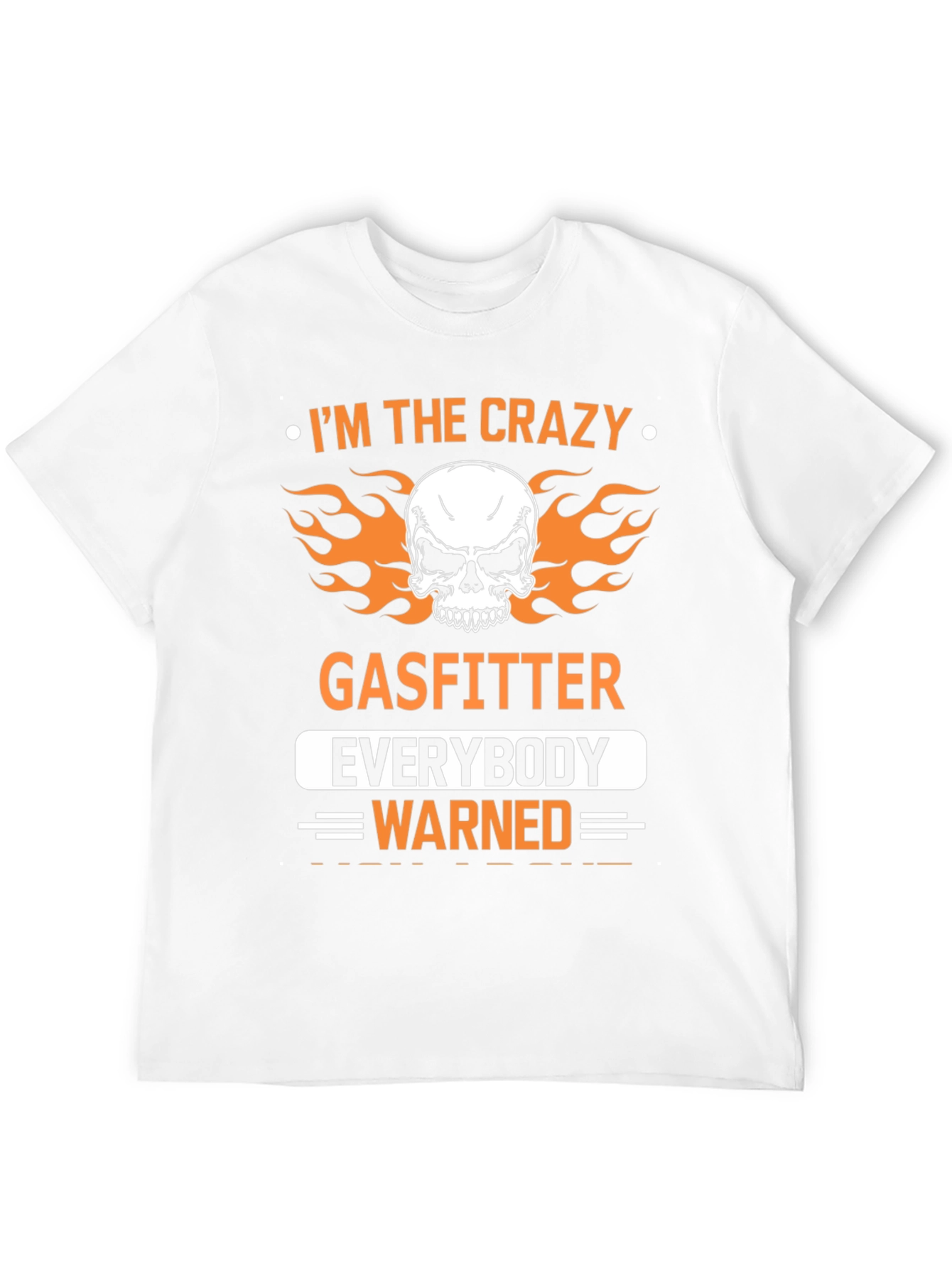 Black Crazy Gasfitter Skull Graphic T-Shirt view 12