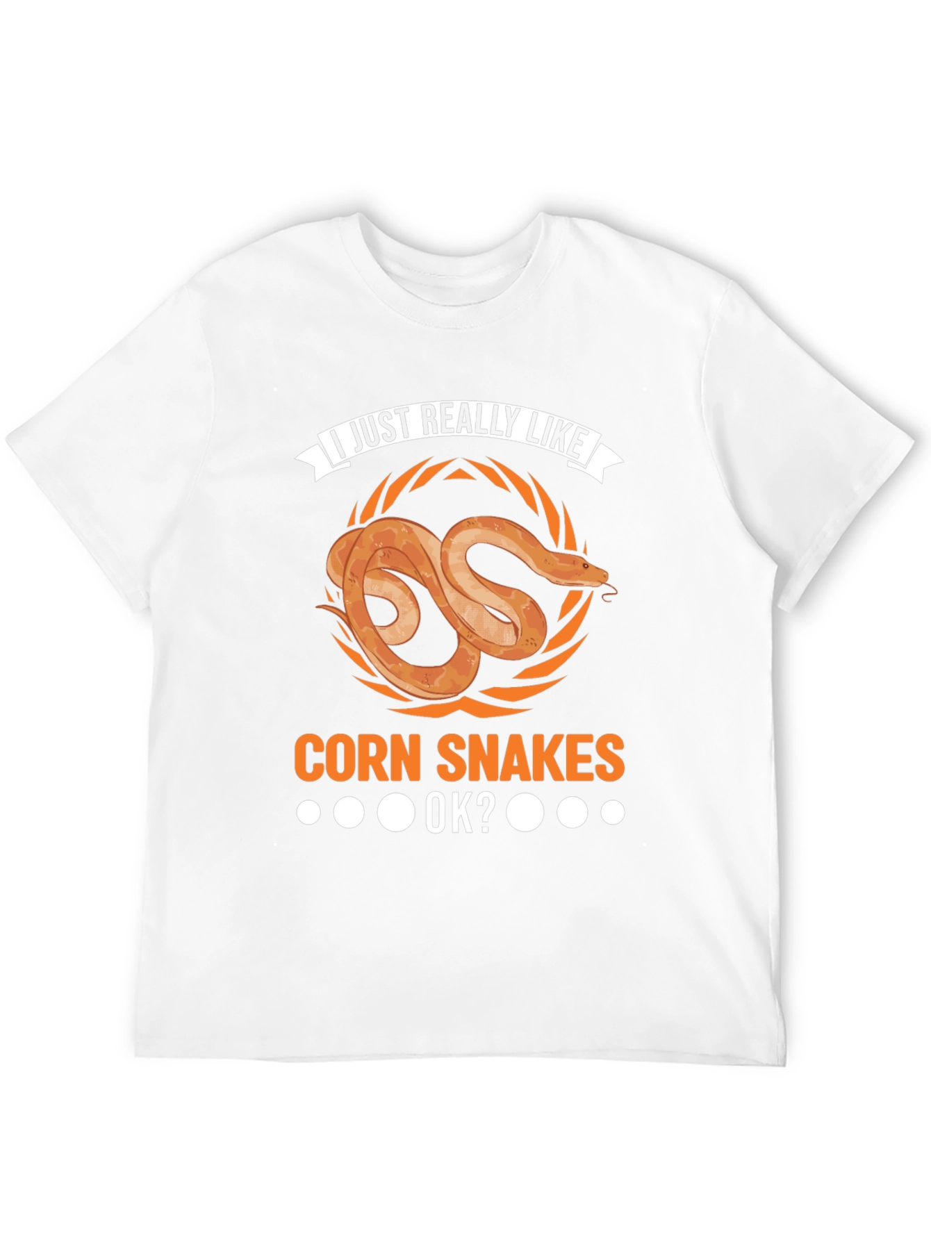 Black Corn Snake Lover T-Shirt - I Just Really Like Corn Snakes OK? view 12