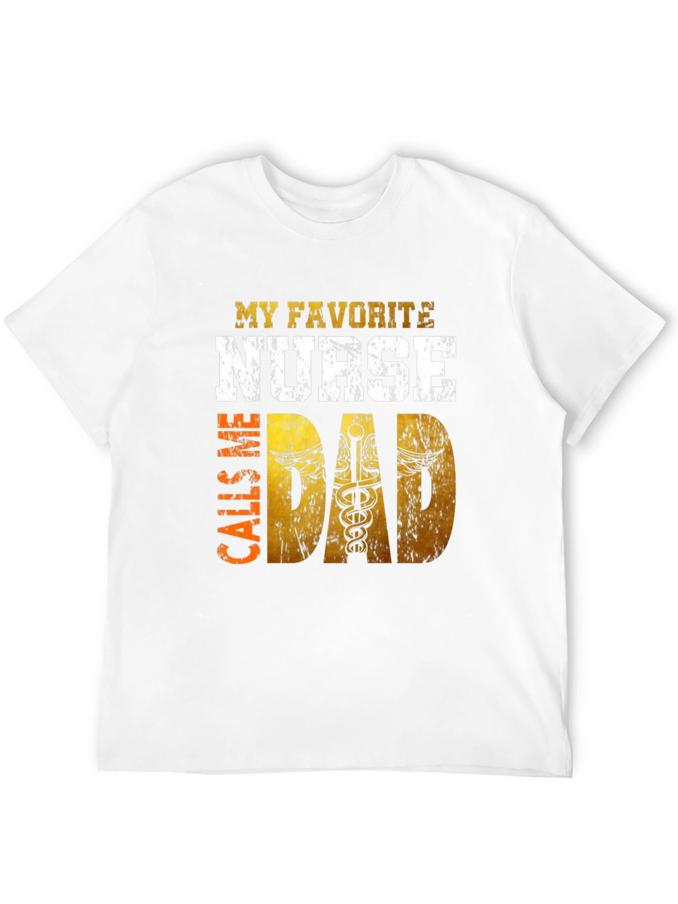 Black My Favorite Nurse Calls Me Dad Graphic T-Shirt view 12