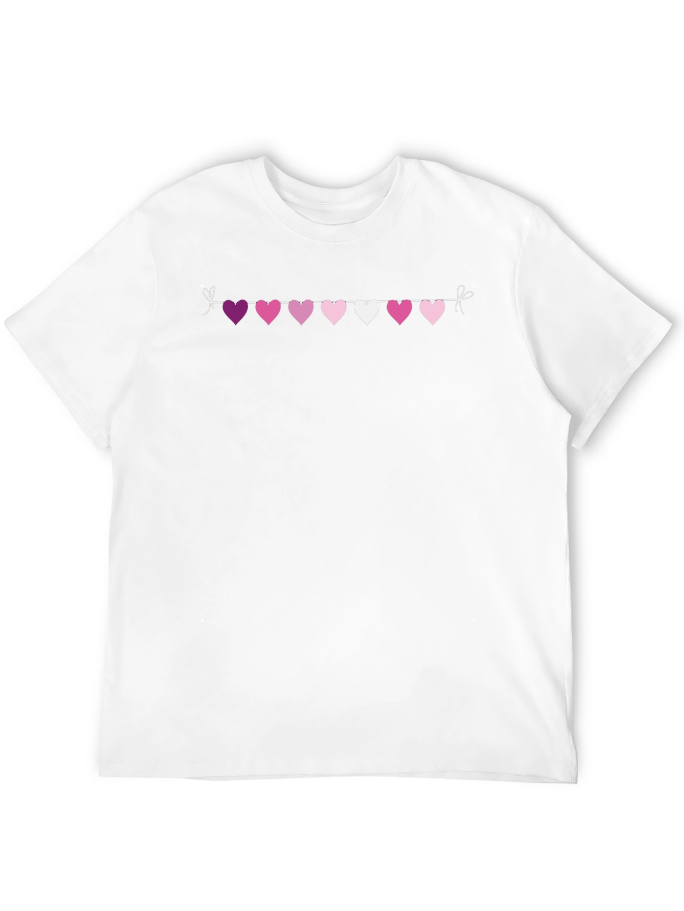 Black Heart Garland Graphic Tee - Romantic & Fun! view 12