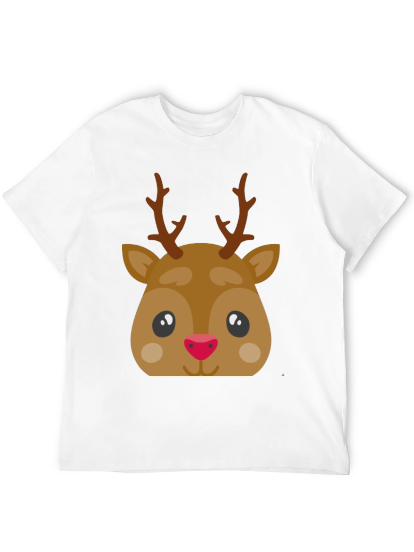 Black Festive Reindeer Graphic Tee - Holiday Fun! view 12