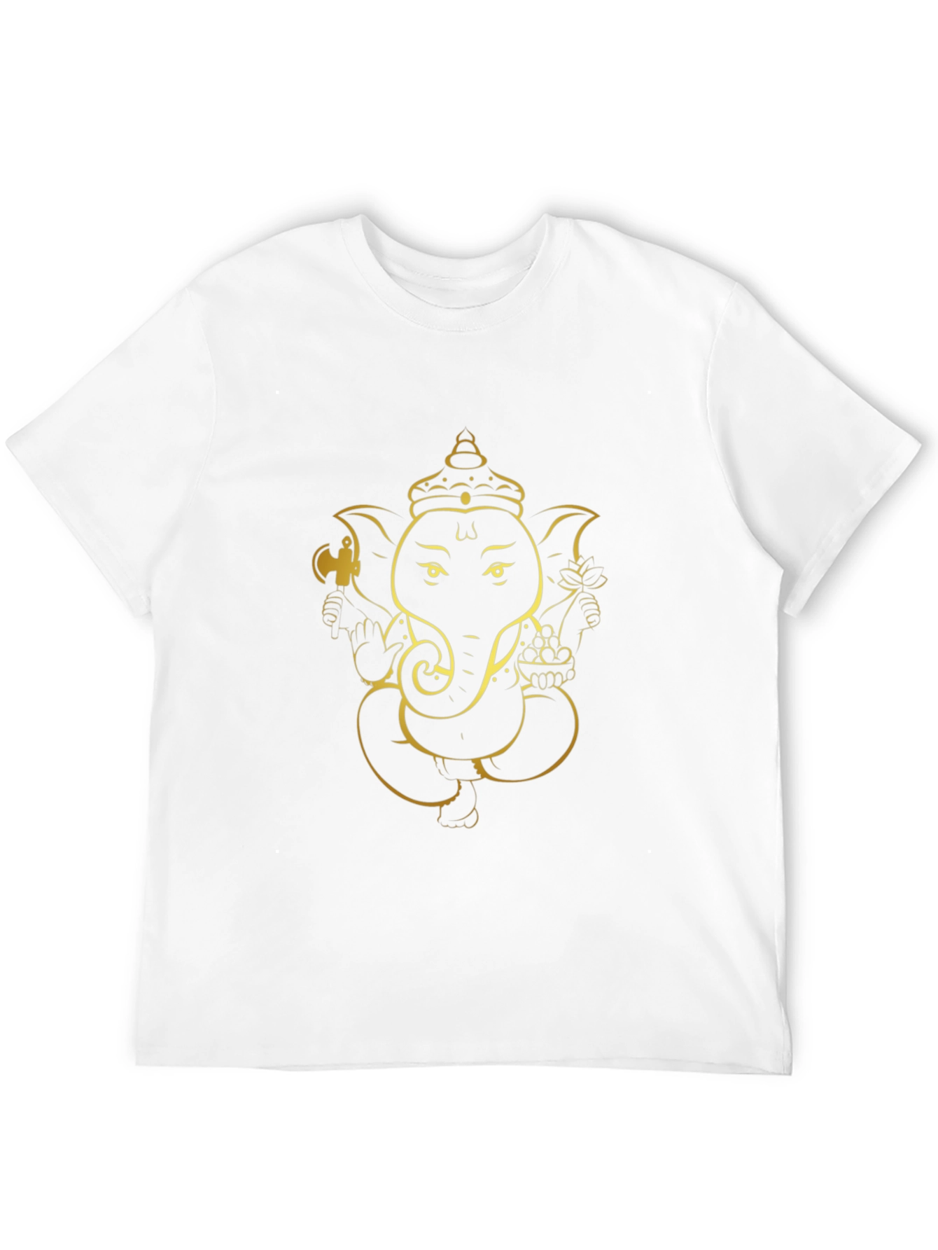 Ganesh Graphic Tee - Black Cotton Blend - 12
