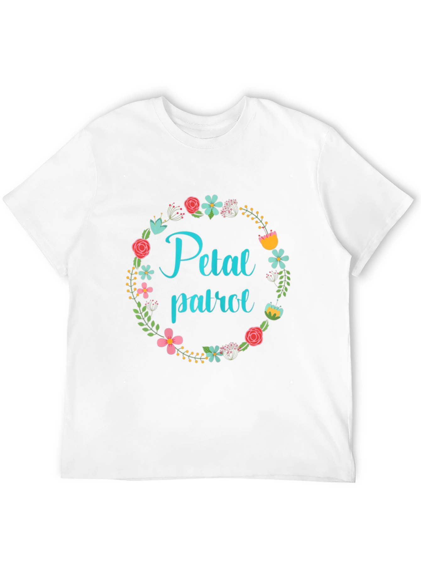 Black Floral Petal Patrol Black T-Shirt view 12